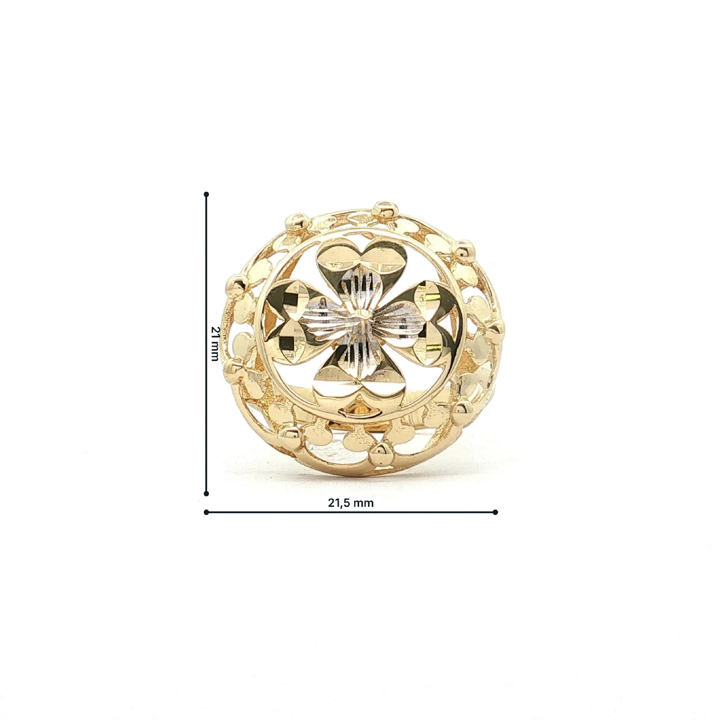 Ring Gelbgold Blume