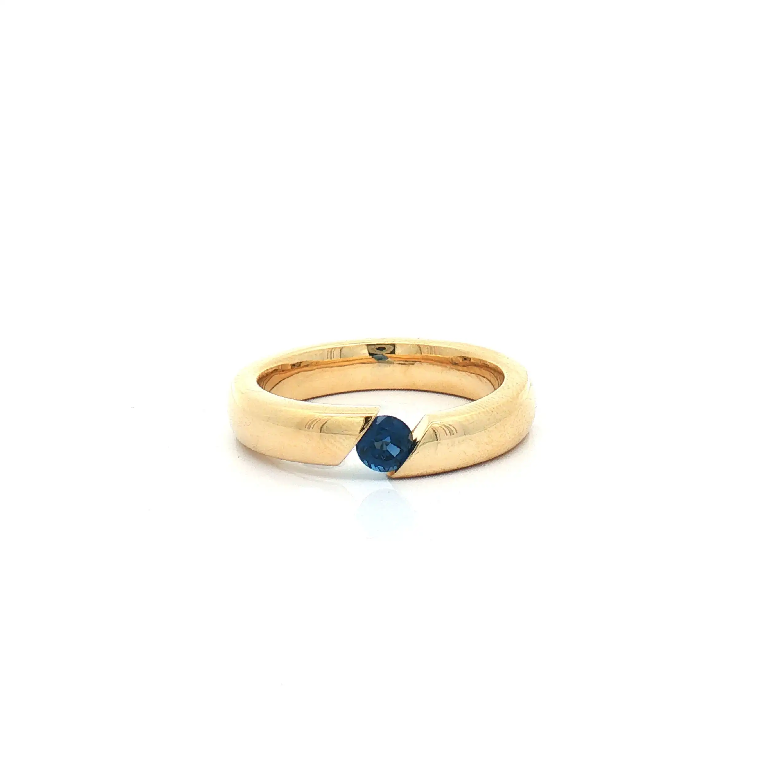 Ring Gelbgold mit Saphir