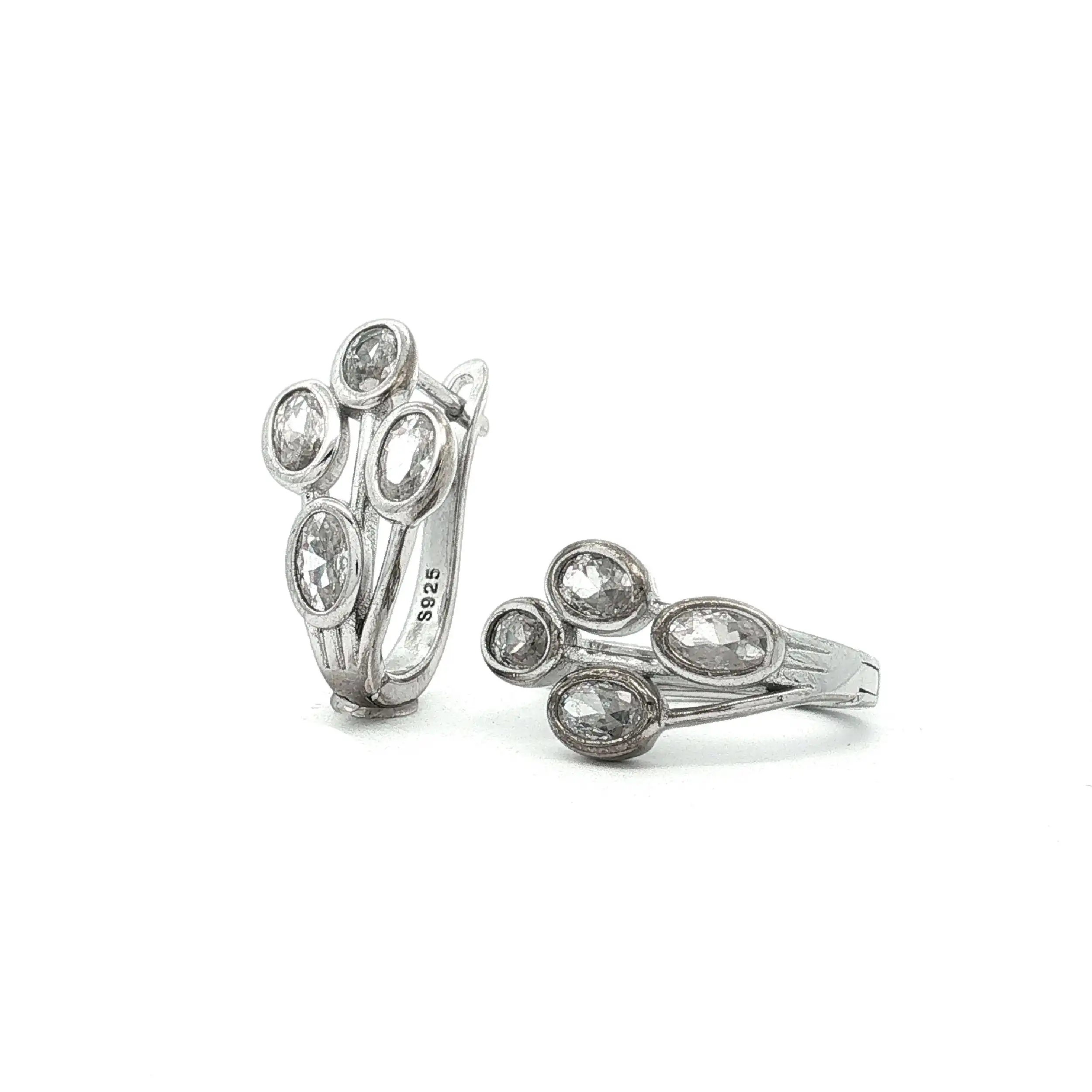 Ohrhänger Silber mit Zirkonia