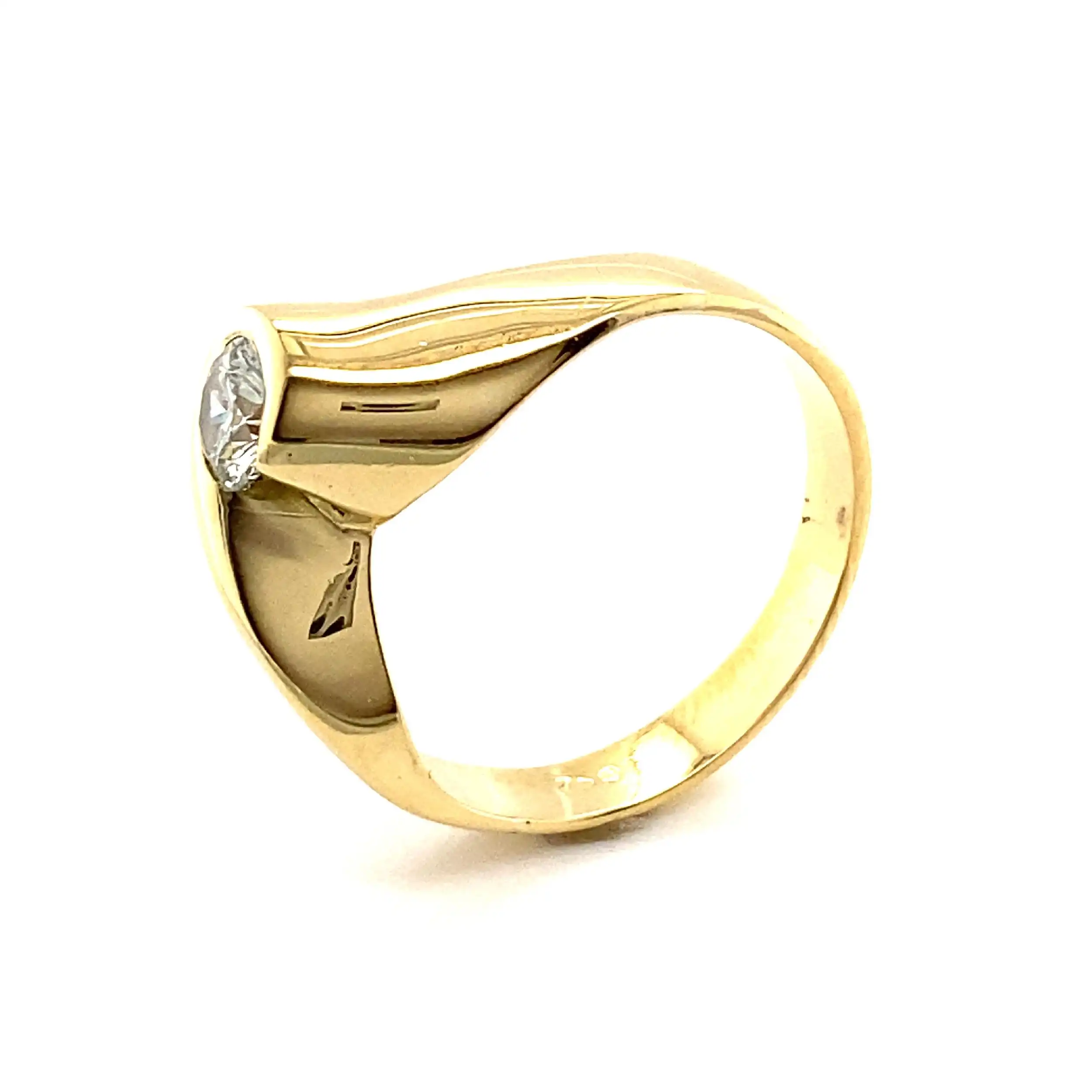 Ring Gelbgold mit Brillant Ring Gelbgold mit Brillant