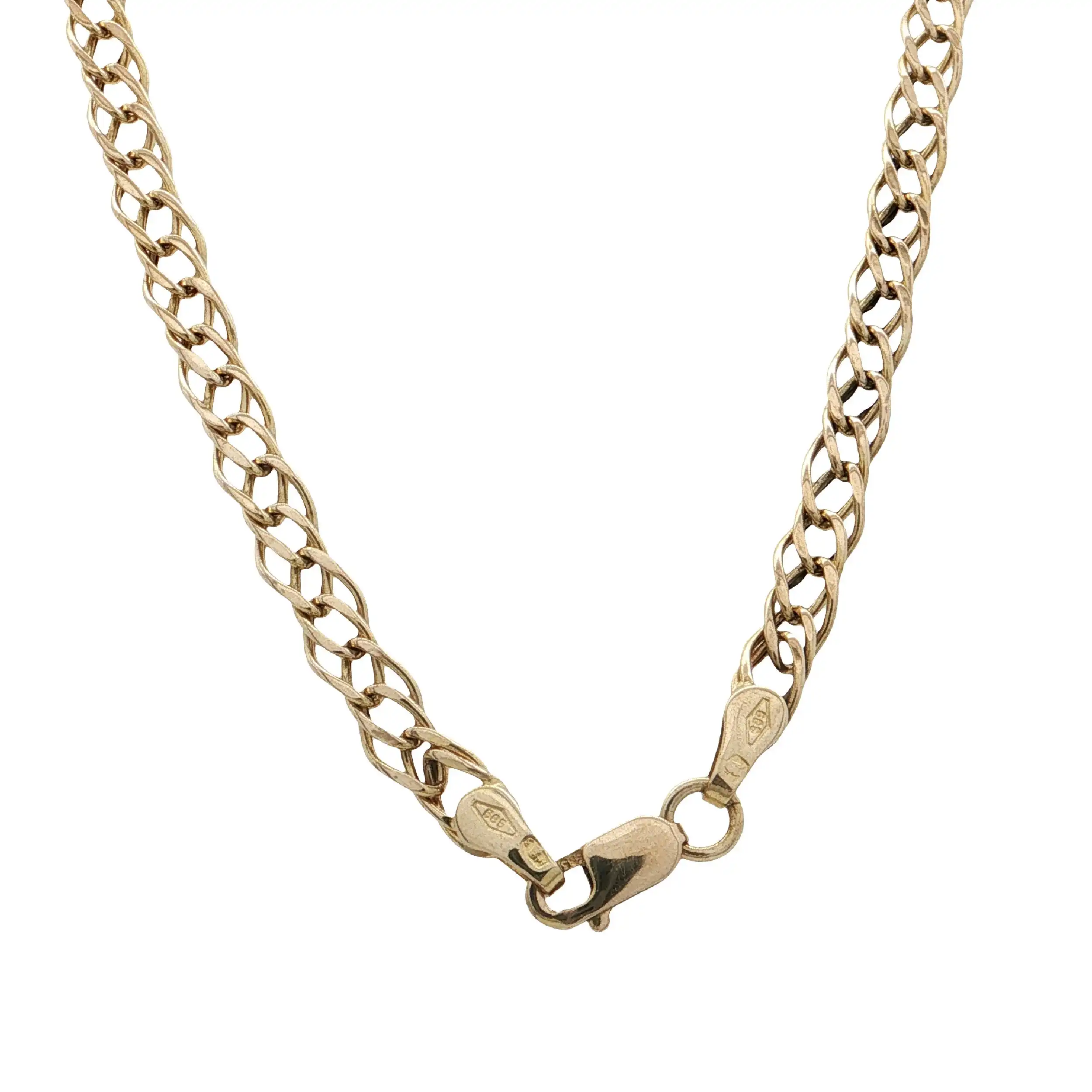 Doppelpanzerkette Gelbgold