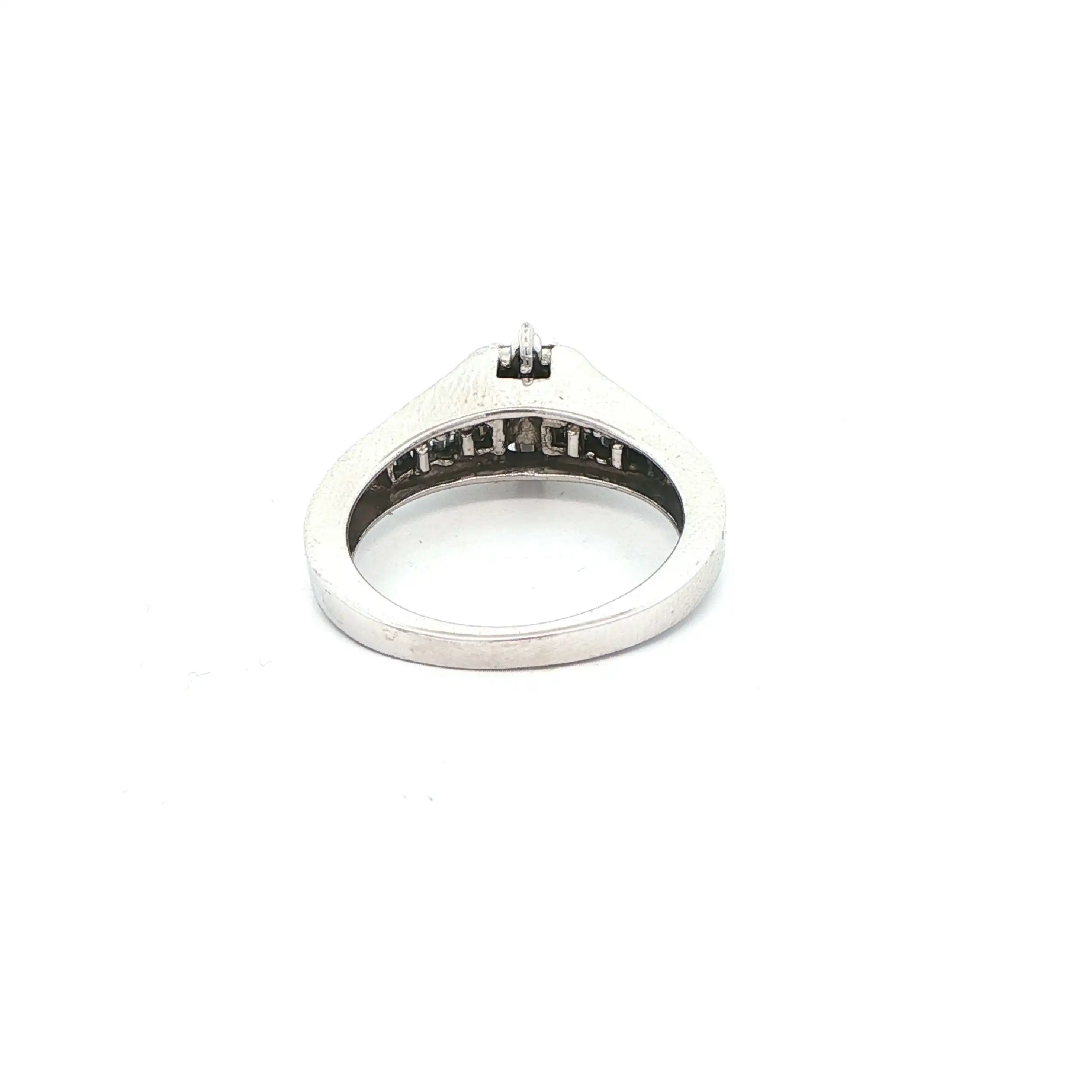Ring Weißgold mit Brillanten und Baguette Diamanten Ring Weißgold mit Brillanten und Baguette Diamanten