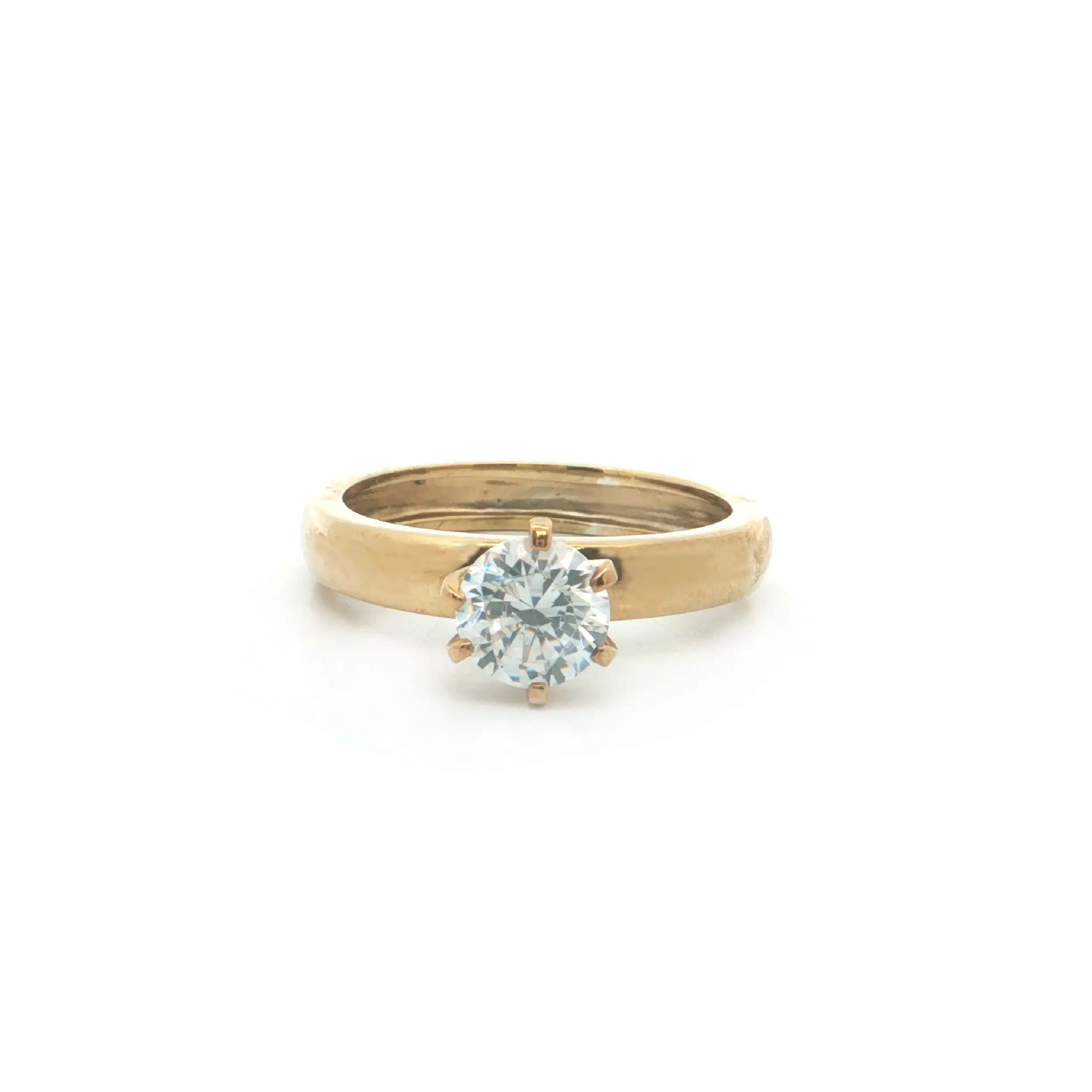 Ring Silber vergoldet mit Zirkonia Ring Silber vergoldet mit Zirkonia