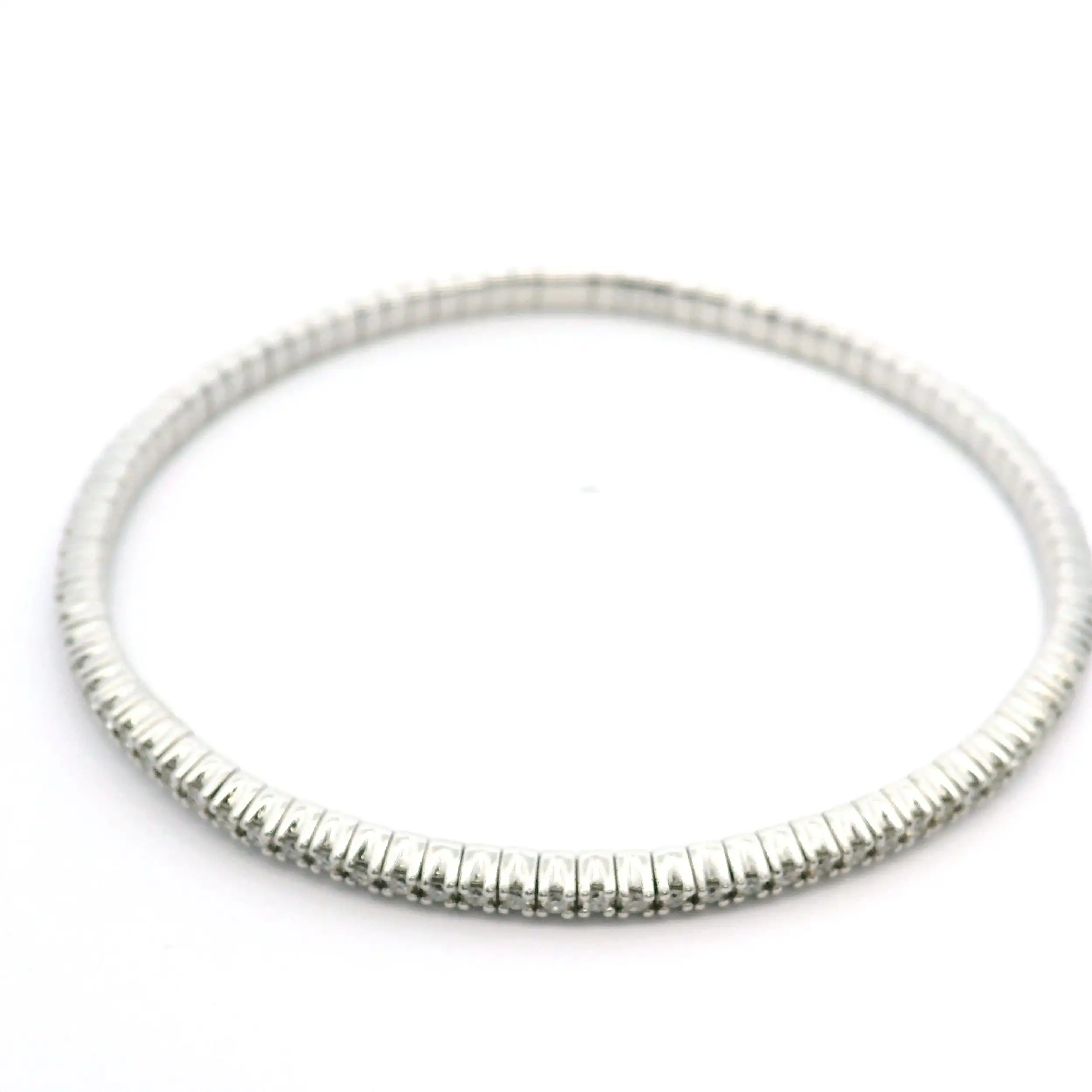 Memoryarmreif flexibel Gelbgold mit Brillanten