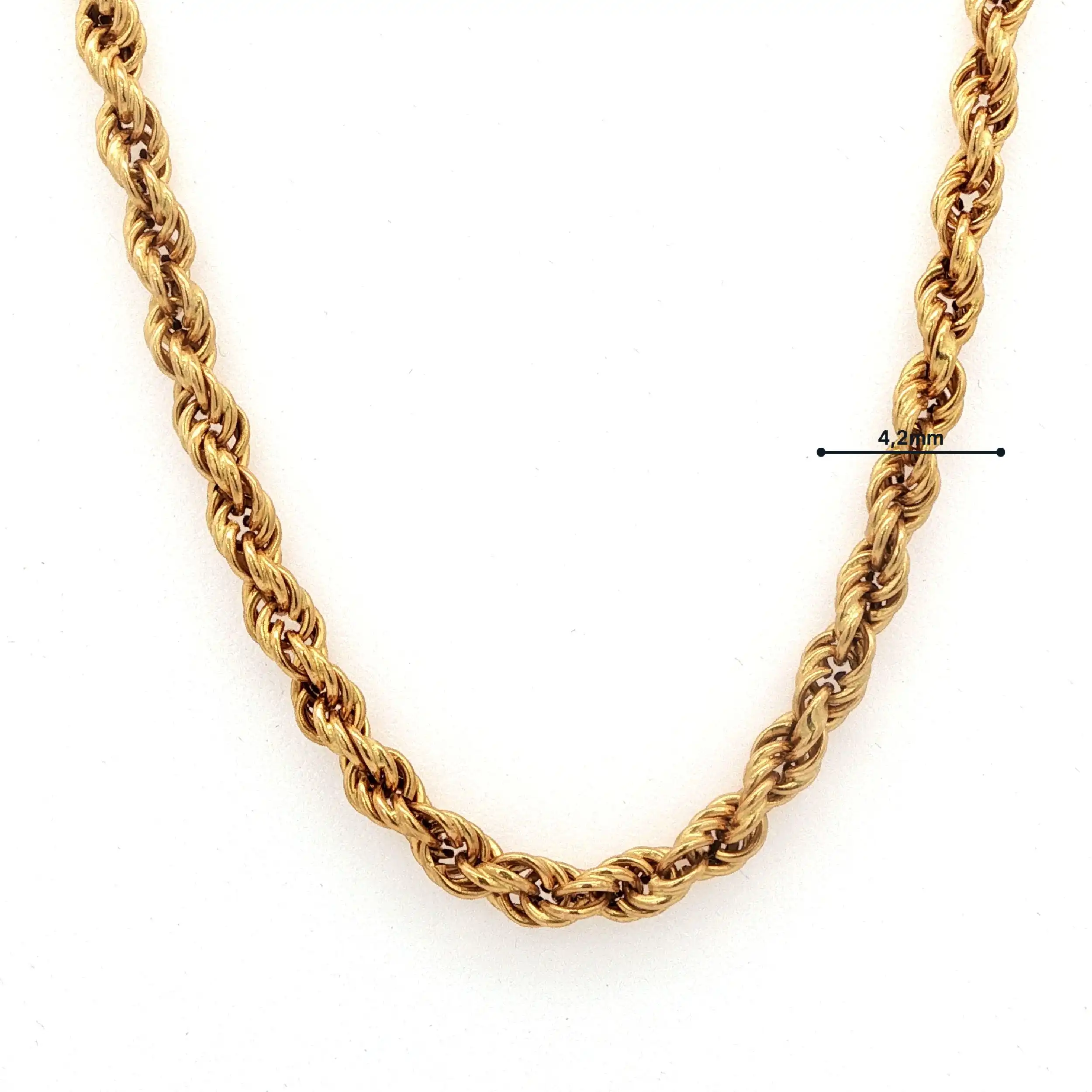 Kordelkette Gelbgold