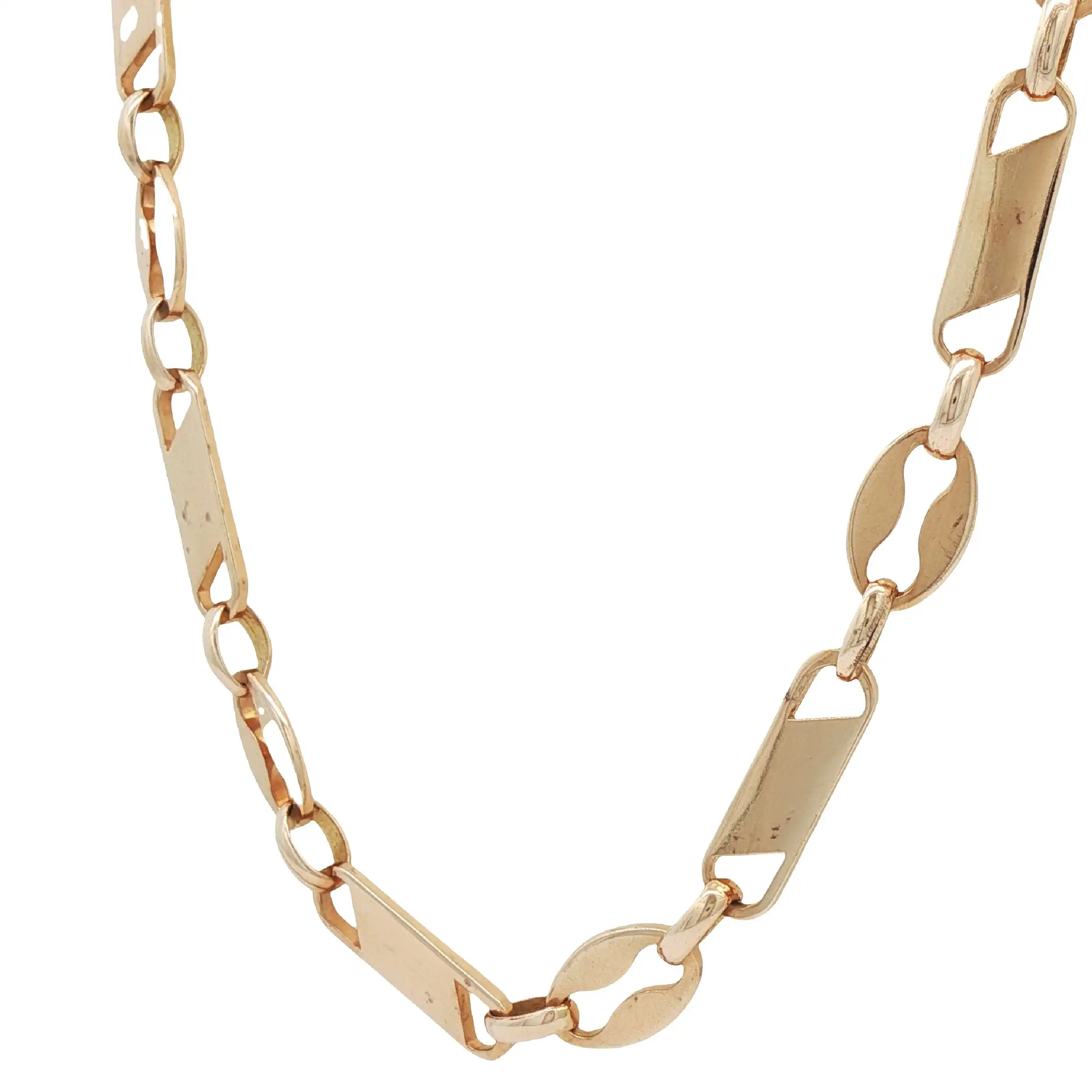 Plattenkette Gelbgold