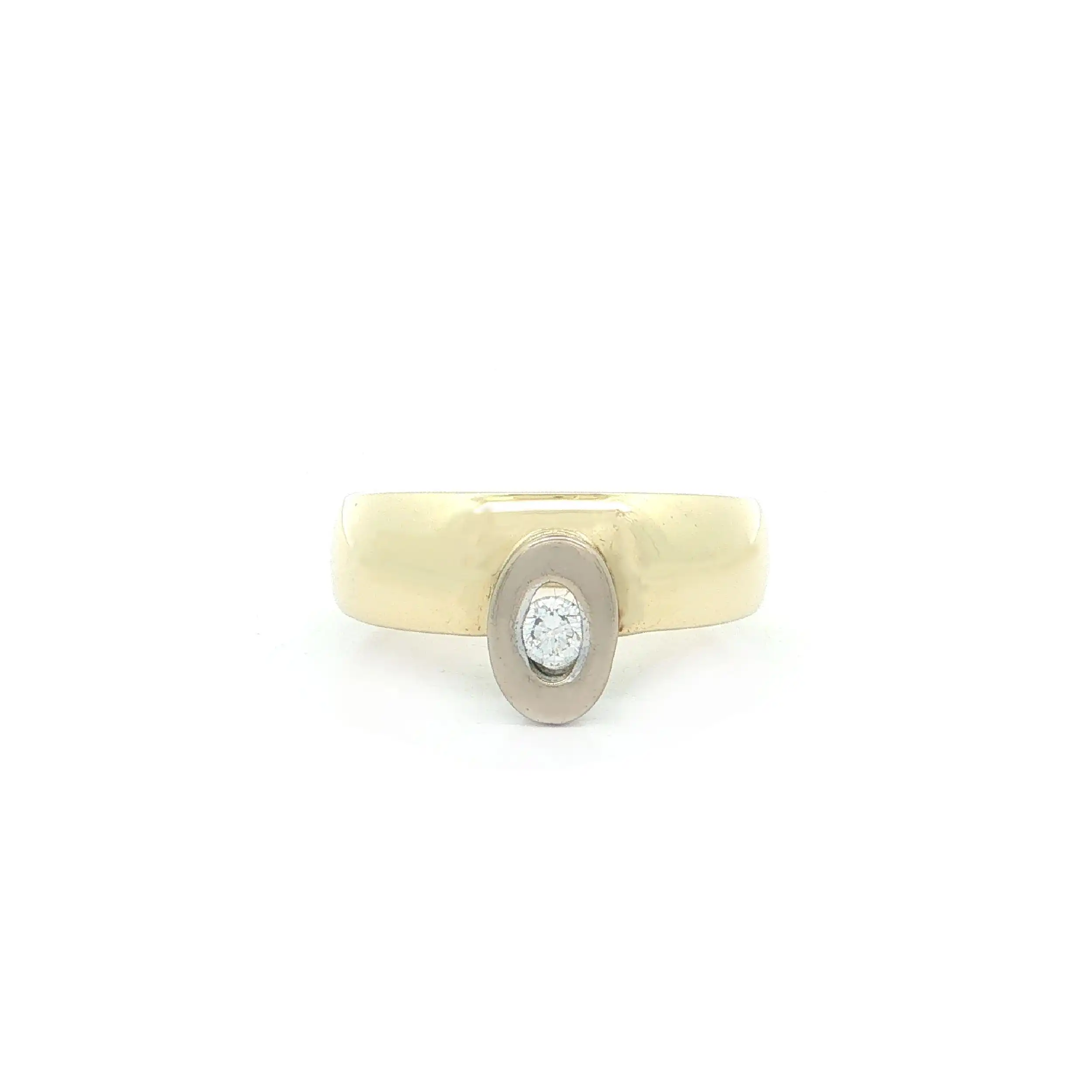 Solitärring Bicolor mit Brillant