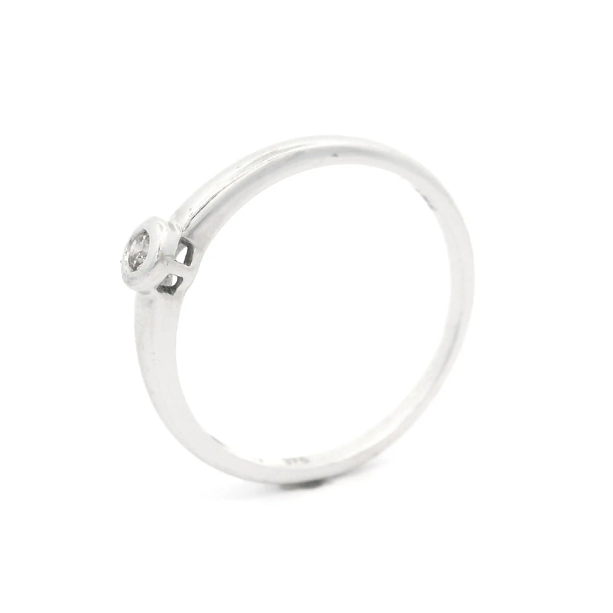 Solitärring Weißgold mit Brillant Solitärring Weißgold mit Brillant
