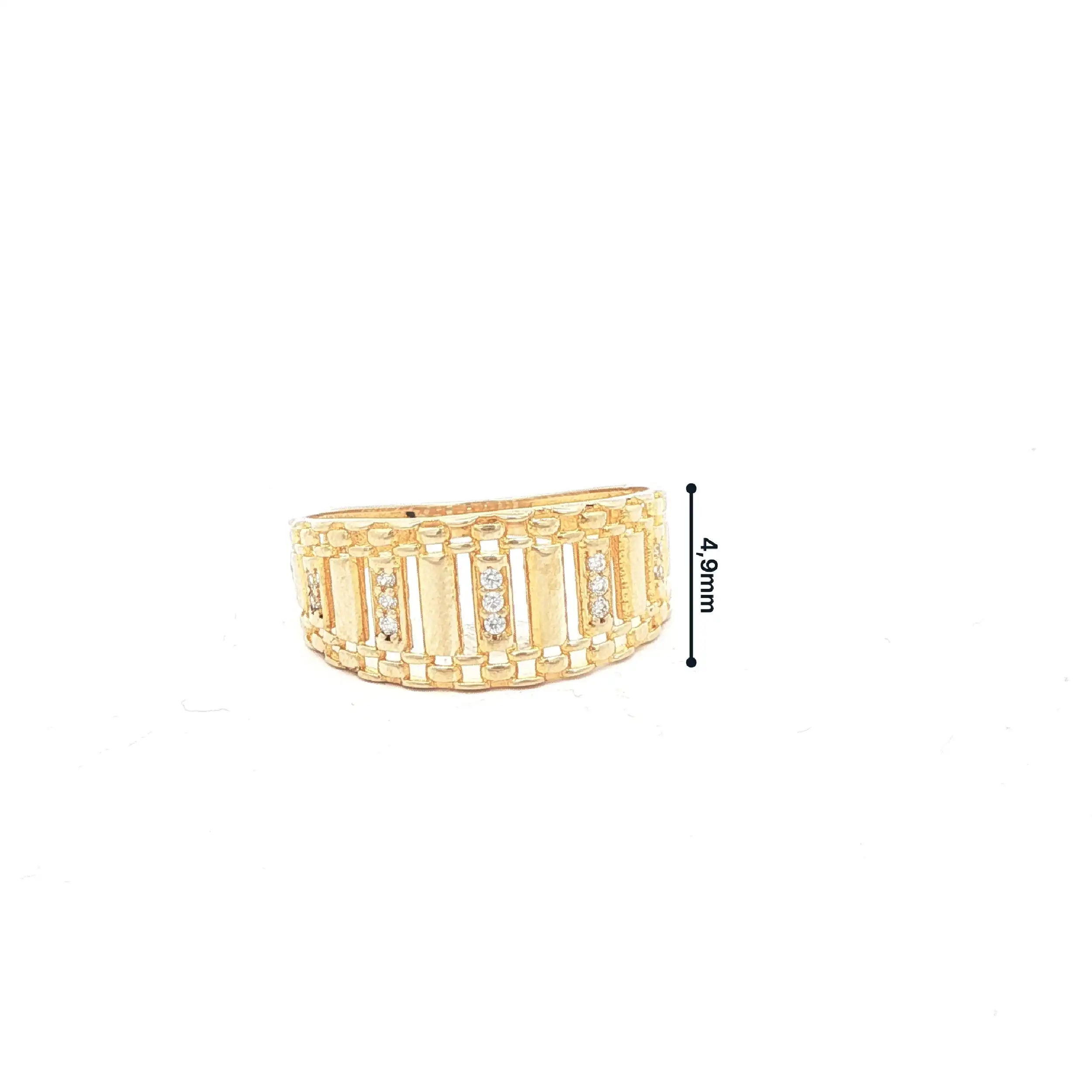 Ring Gelbgold mit Zirkonia Ring Gelbgold mit Zirkonia
