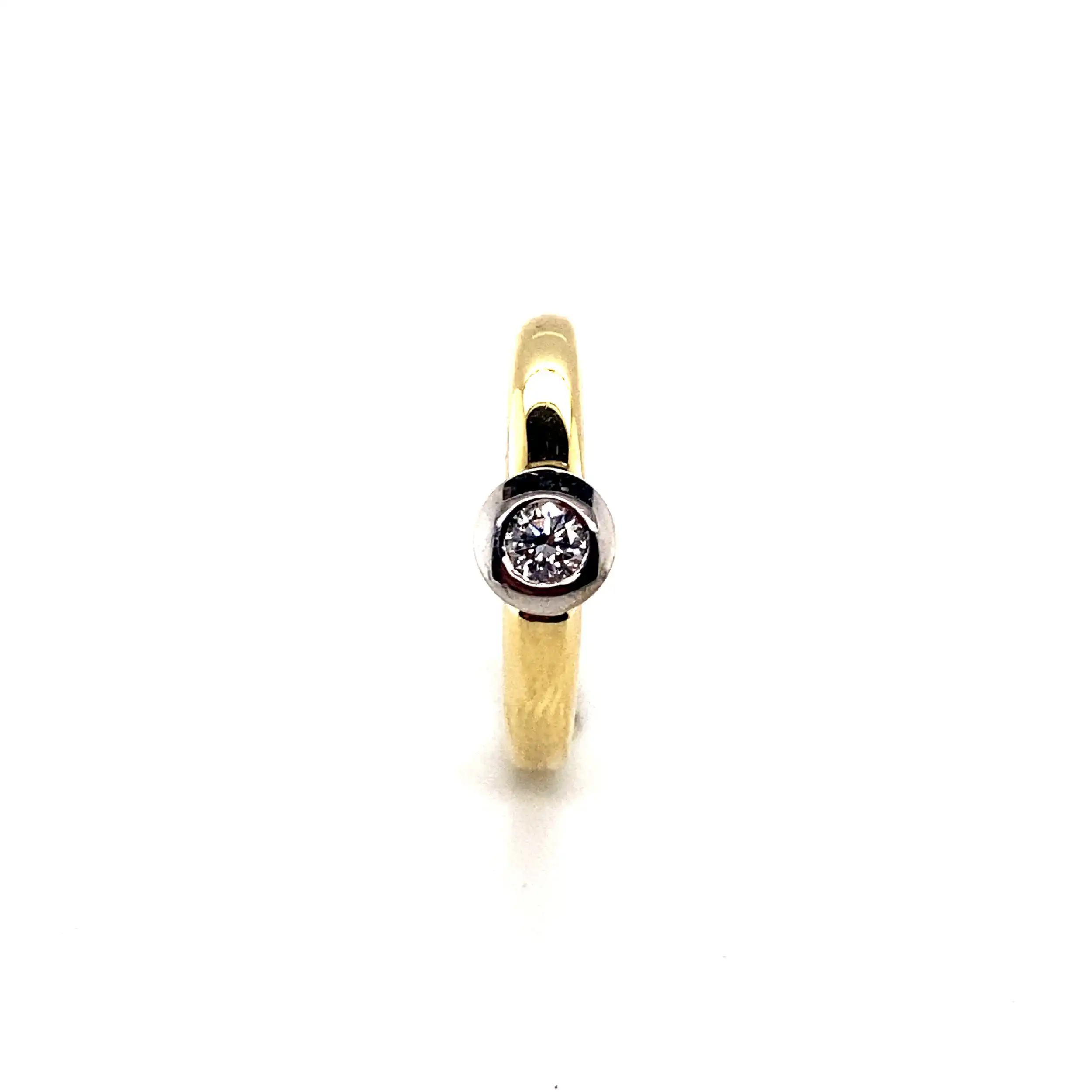 Ring Bicolor mit Brillant