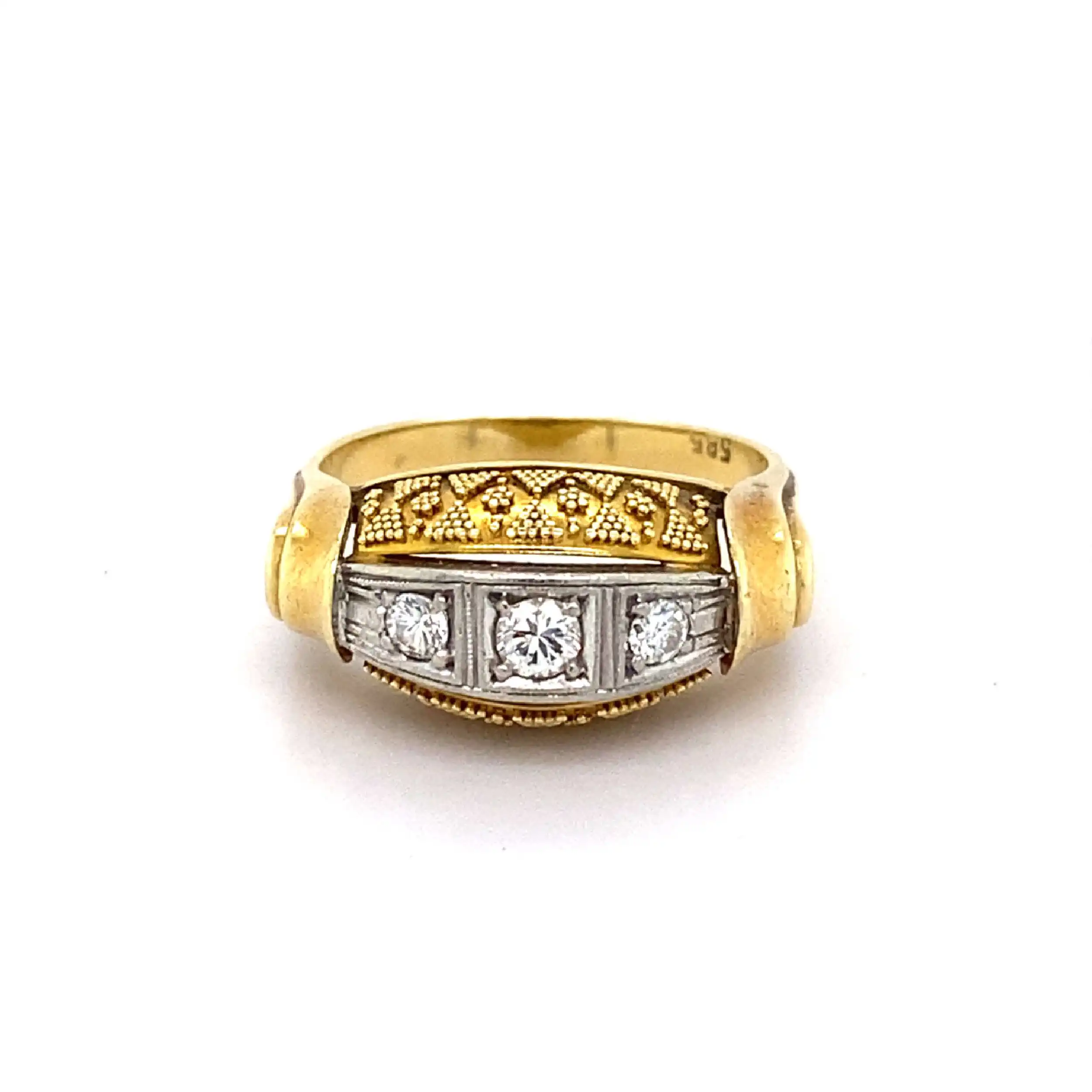 Ring Bicolor mit Brillanten Ring Bicolor mit Brillanten
