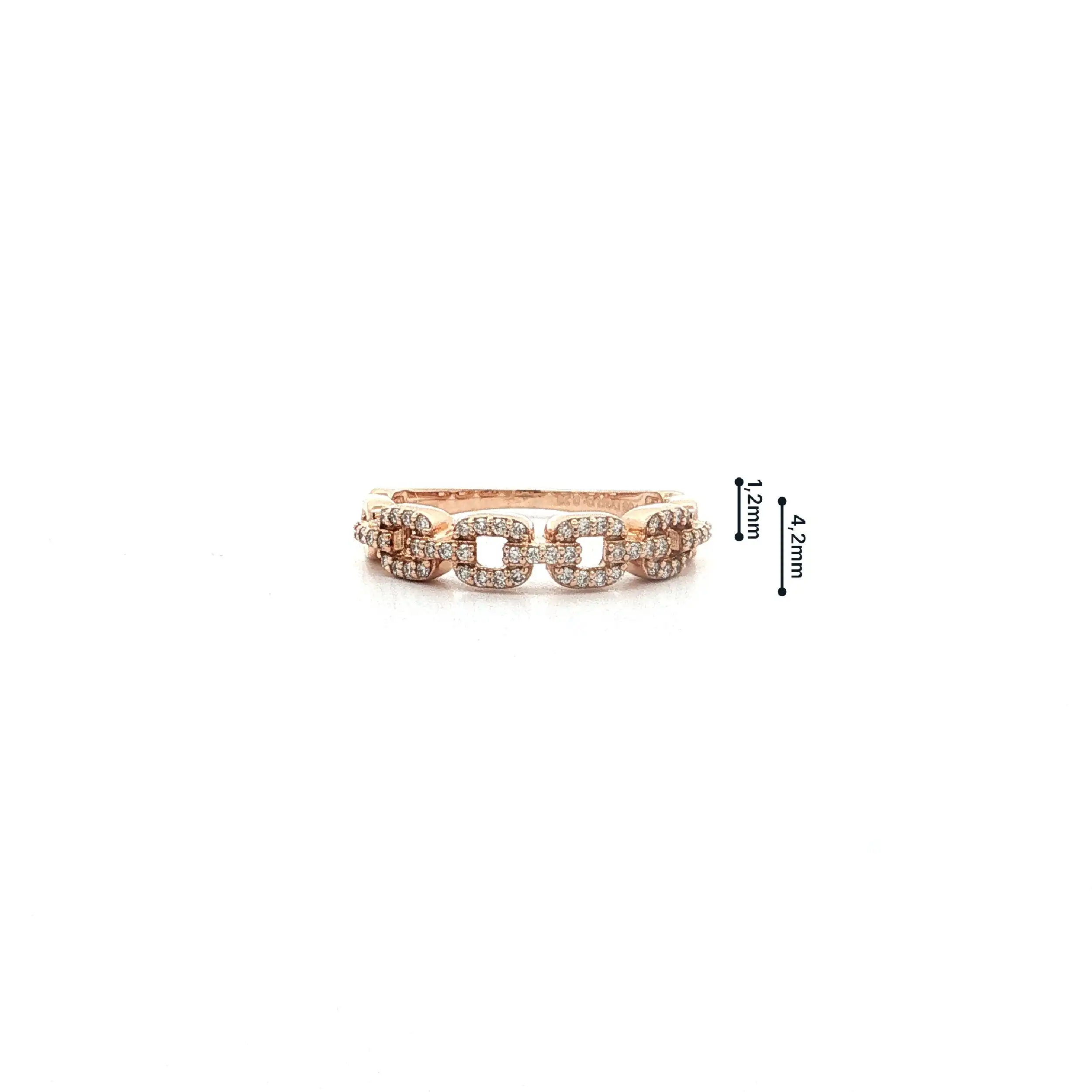 Ring Roségold mit Brillanten 0,20ct. TW/SI