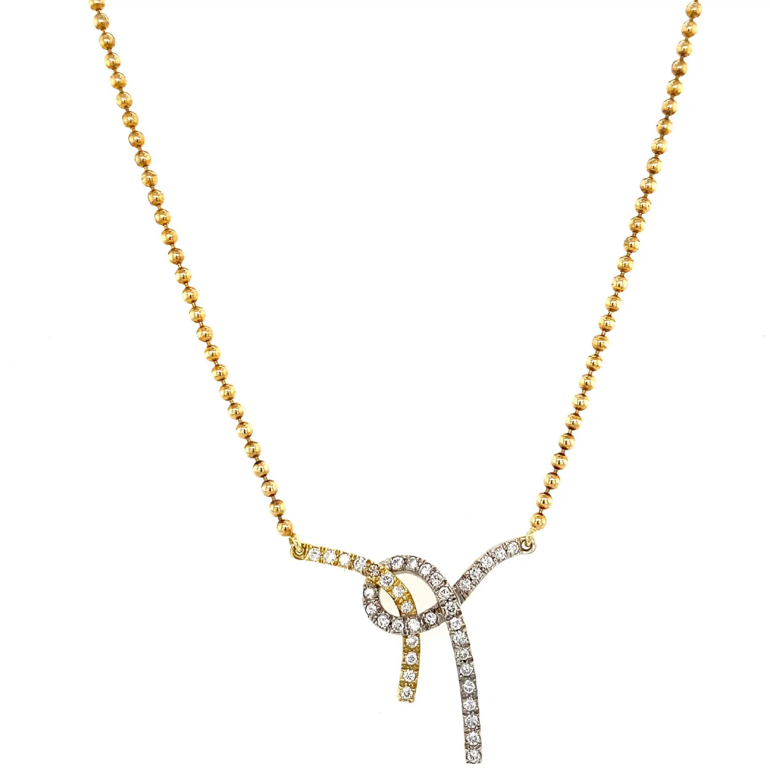 Collier Bicolor mit Brillanten Collier Bicolor mit Brillanten