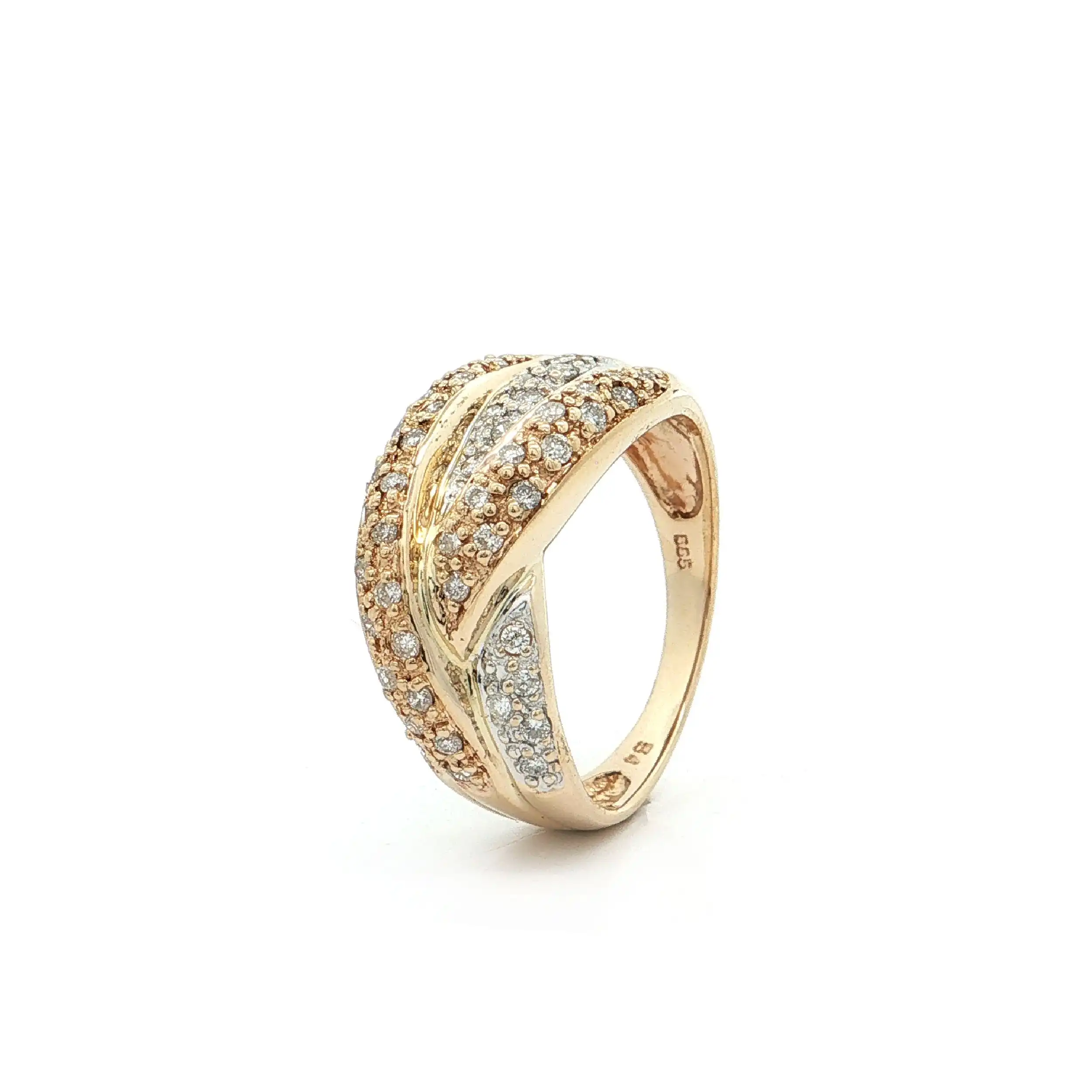 Ring Bicolor mit Brillanten