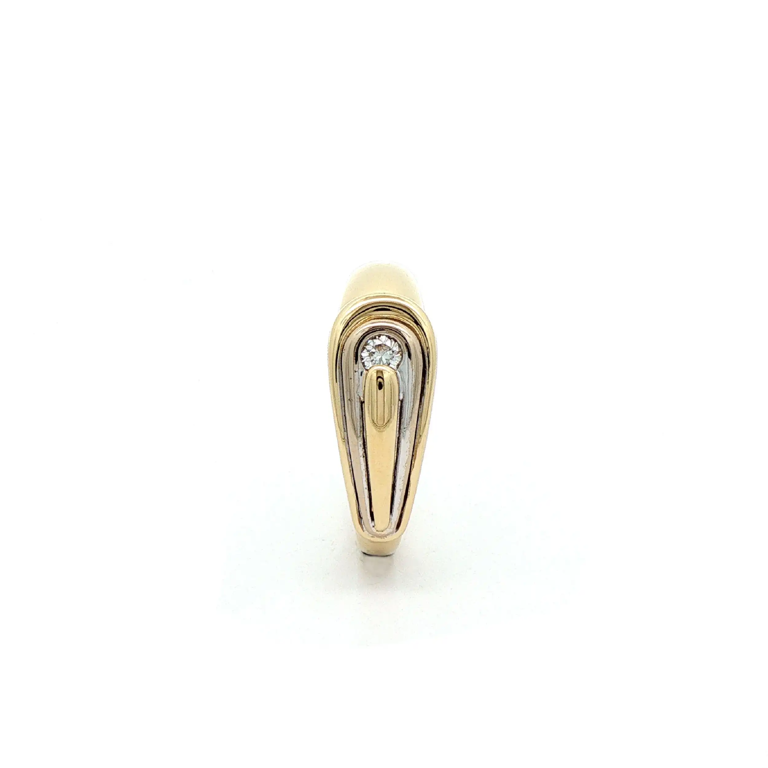 Ring Bicolor mit Brillant