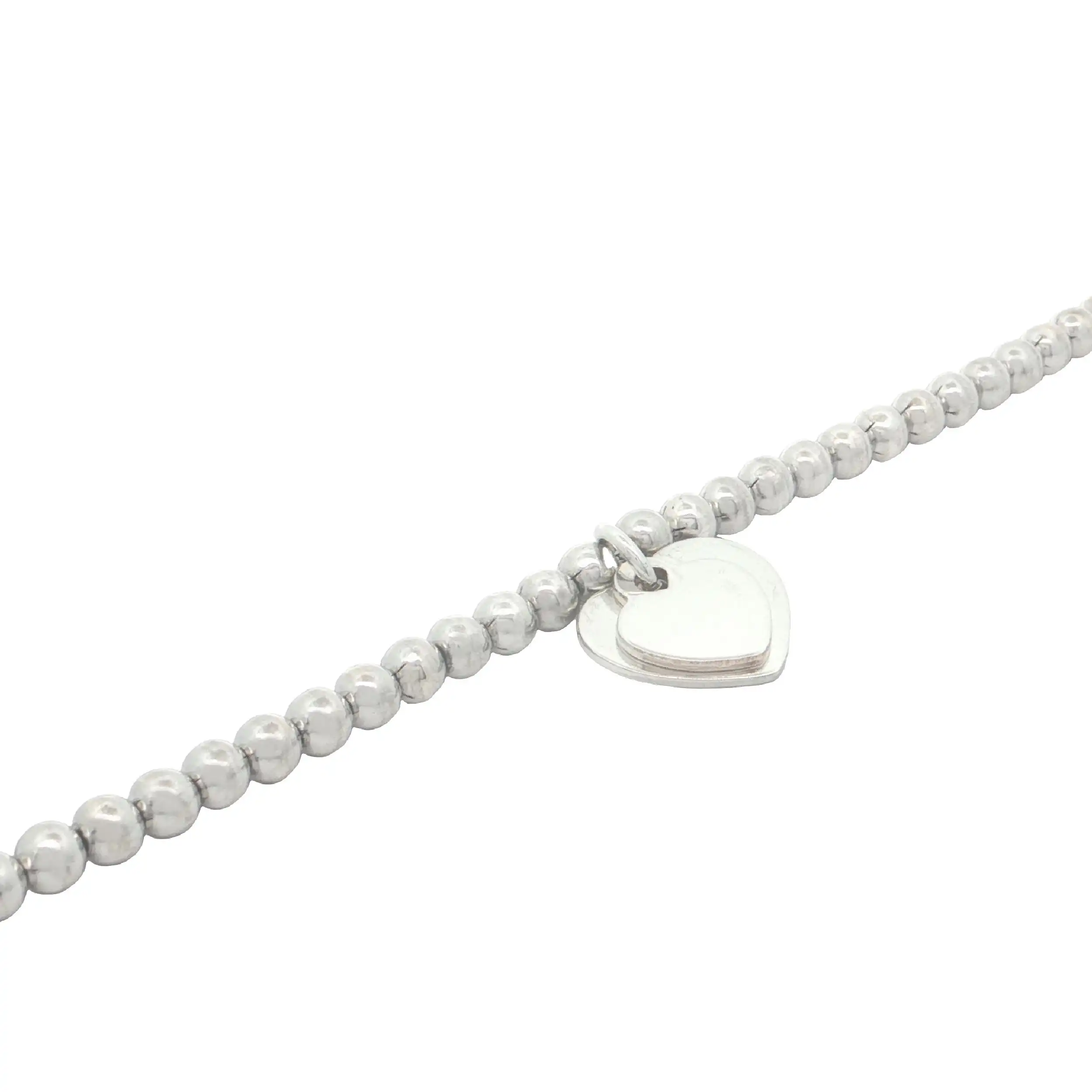 Kugelarmband Silber mit "Herzchen" Anhängern