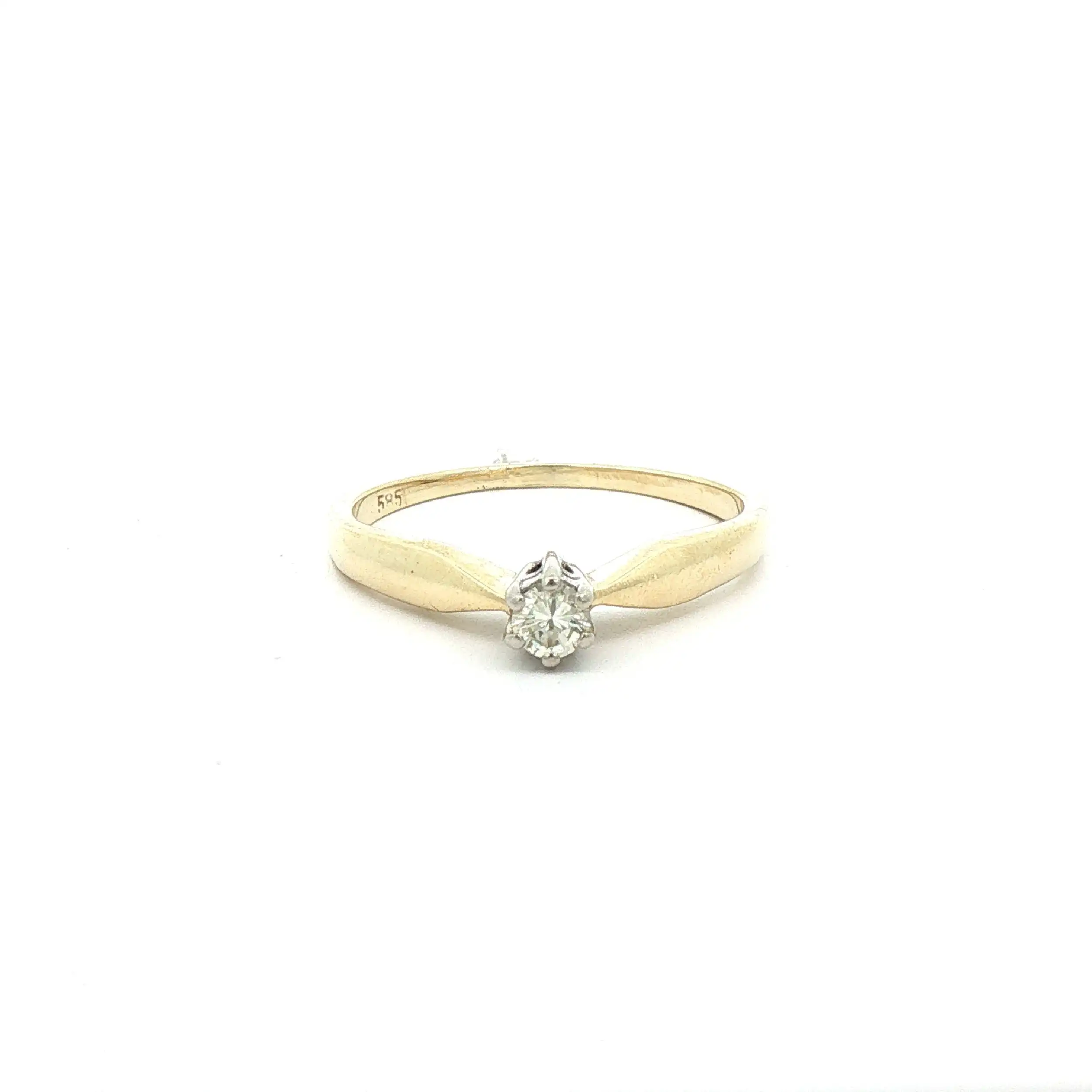 Ring Bicolor mit Brillant