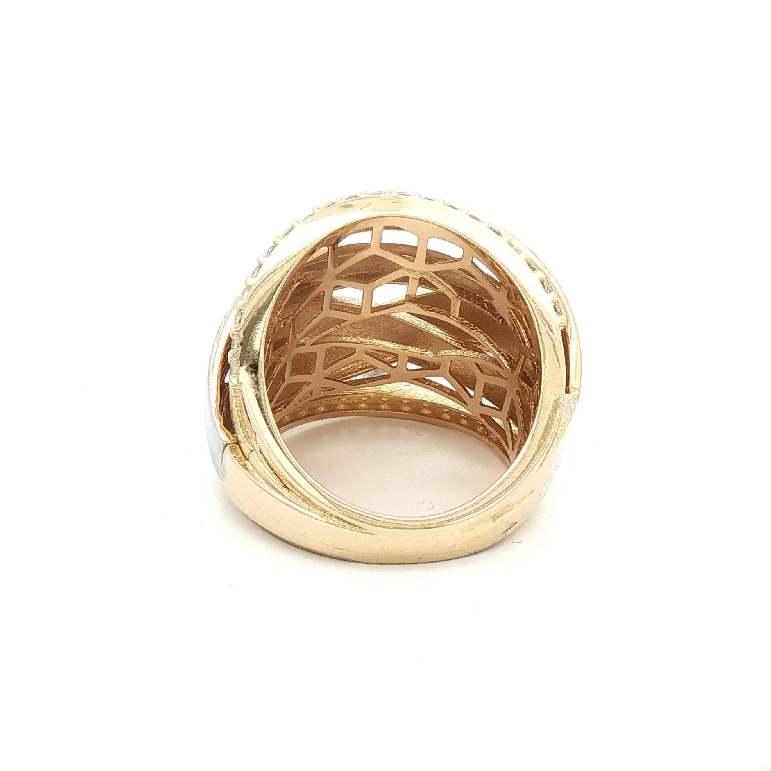 Ring Bicolor mit Zirkonia Ring Bicolor mit Zirkonia