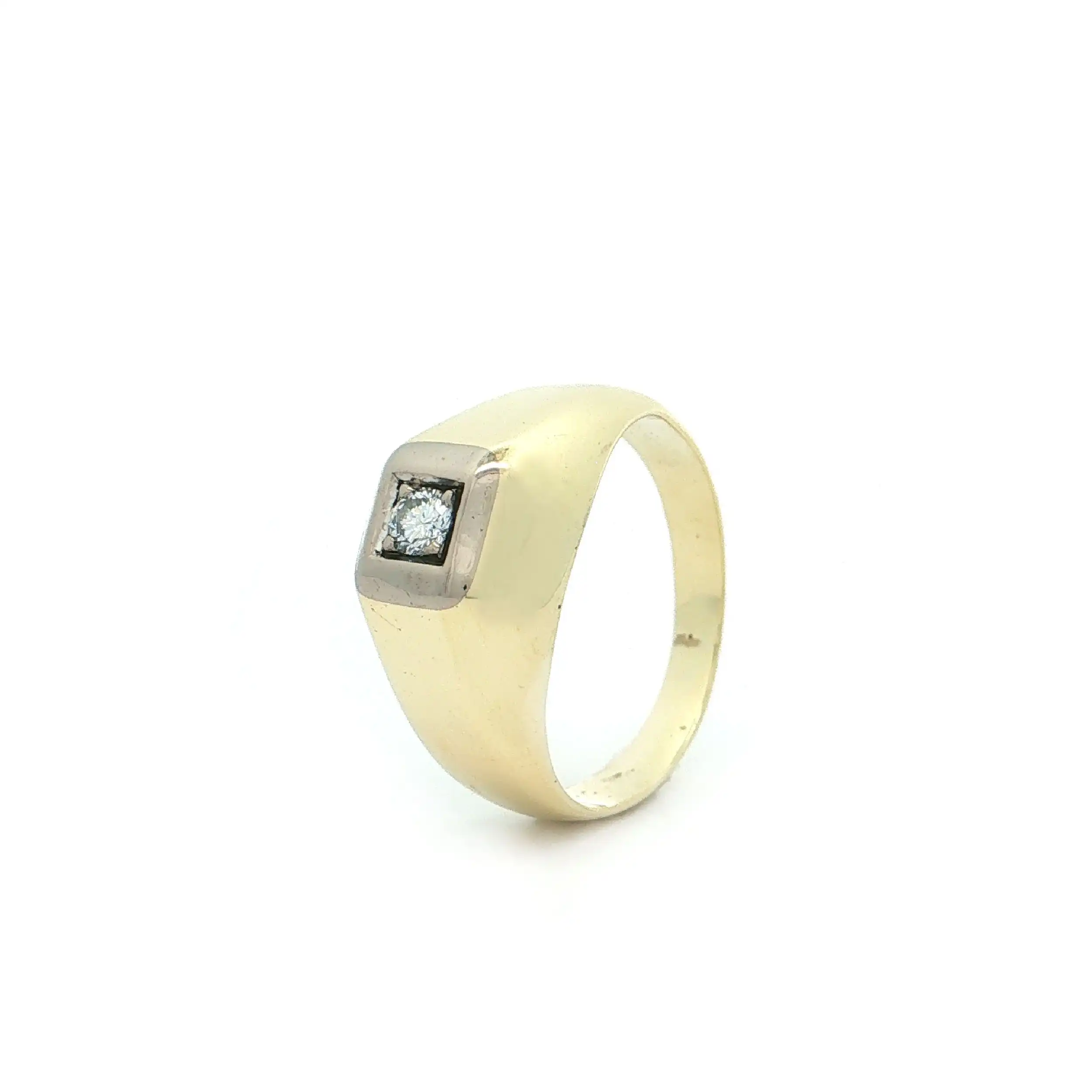 Ring Bicolor mit Brillant Ring Bicolor mit Brillant