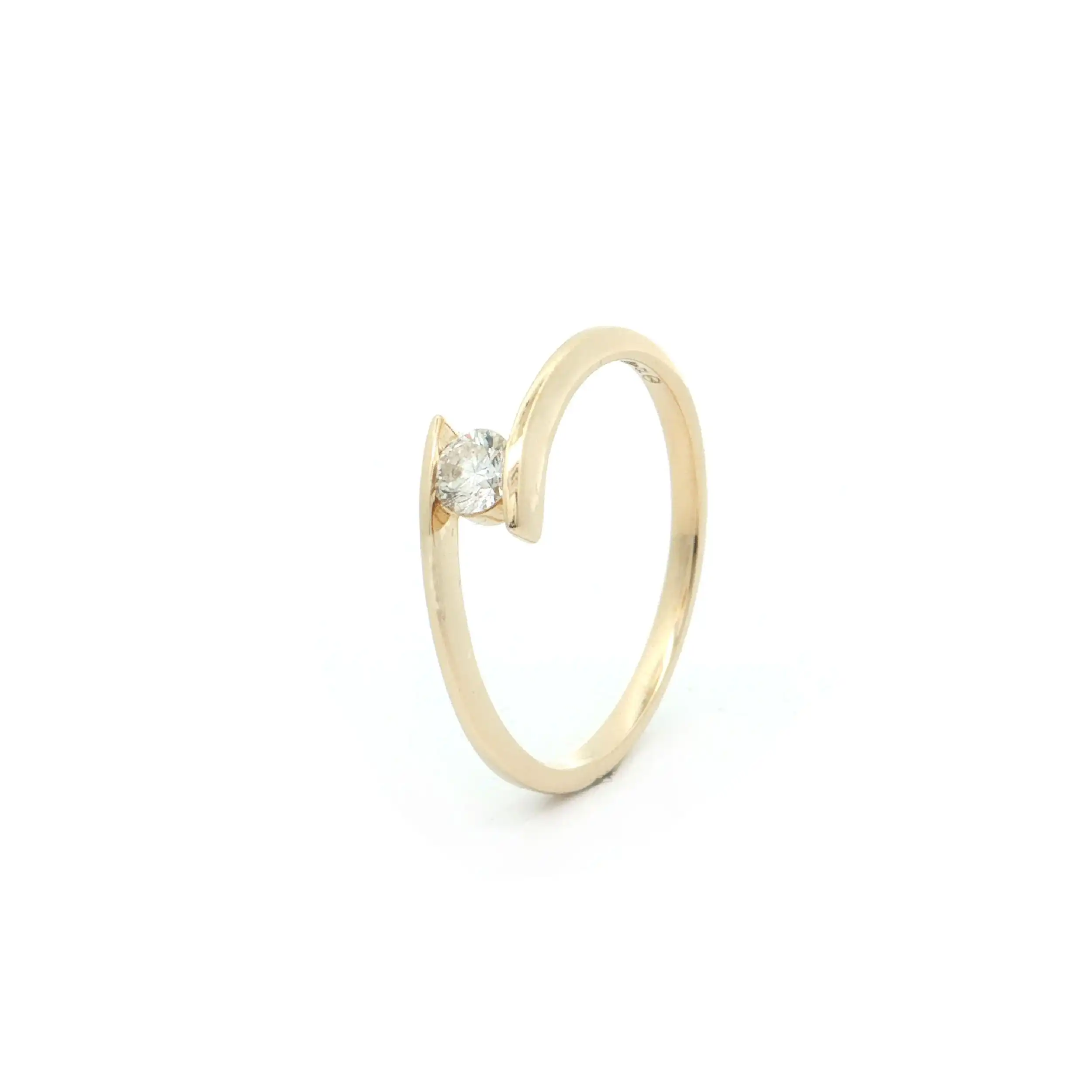 Ring Gelbgold mit Brillant Ring Gelbgold mit Brillant
