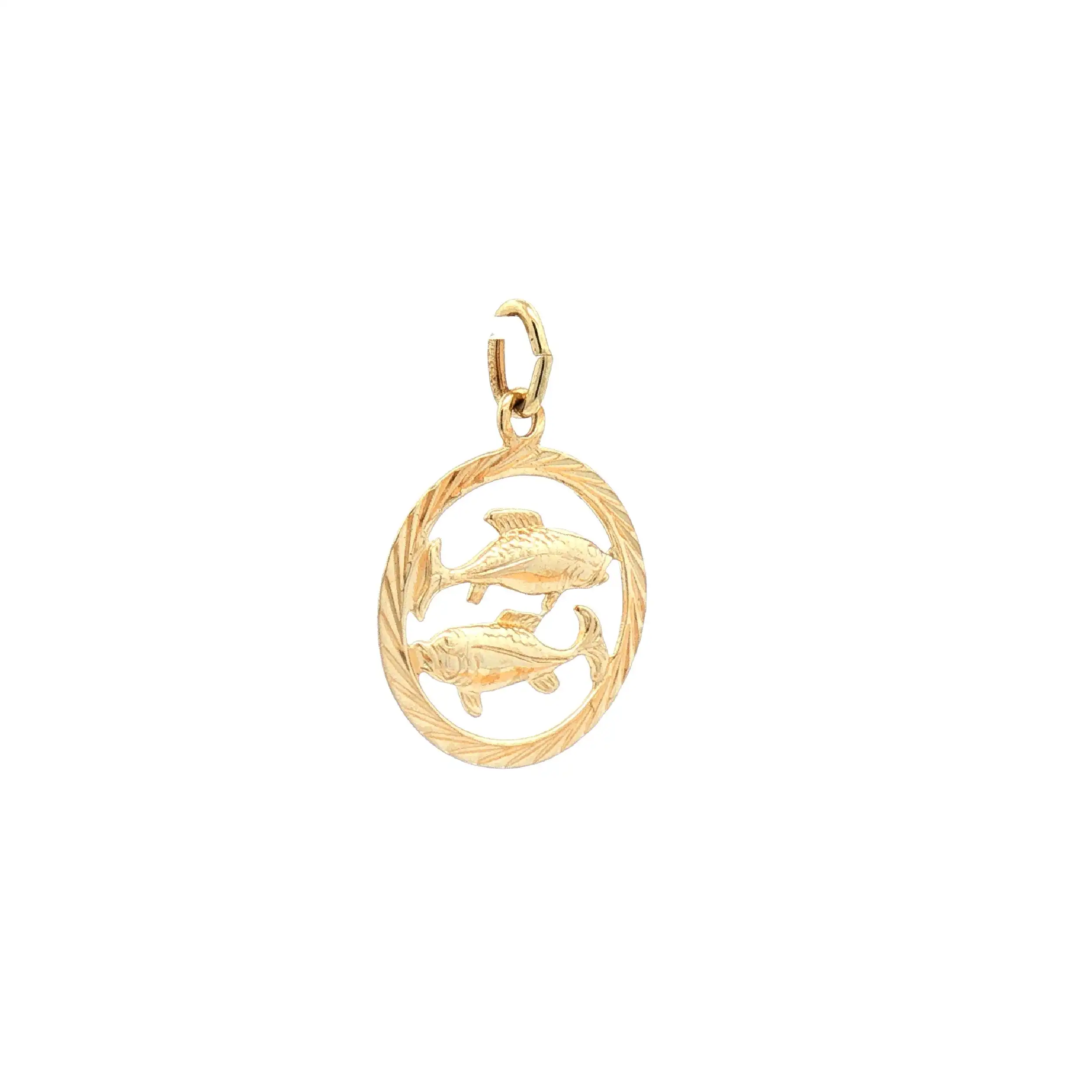 Anhänger Gelbgold Fische