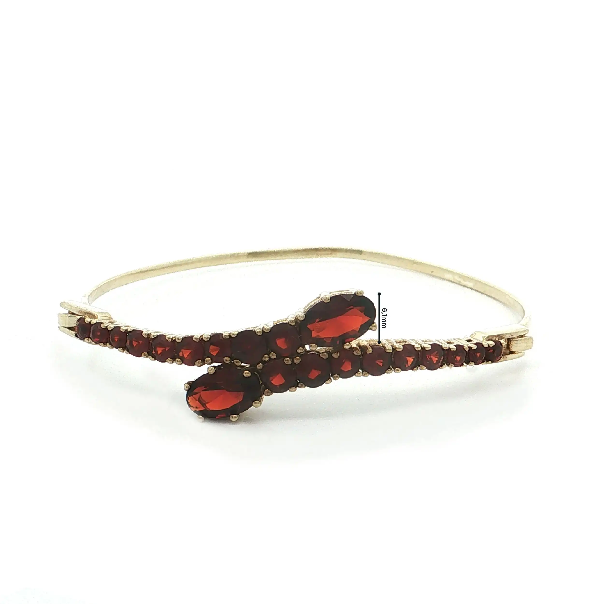 Armreif Gelbgold mit Granat