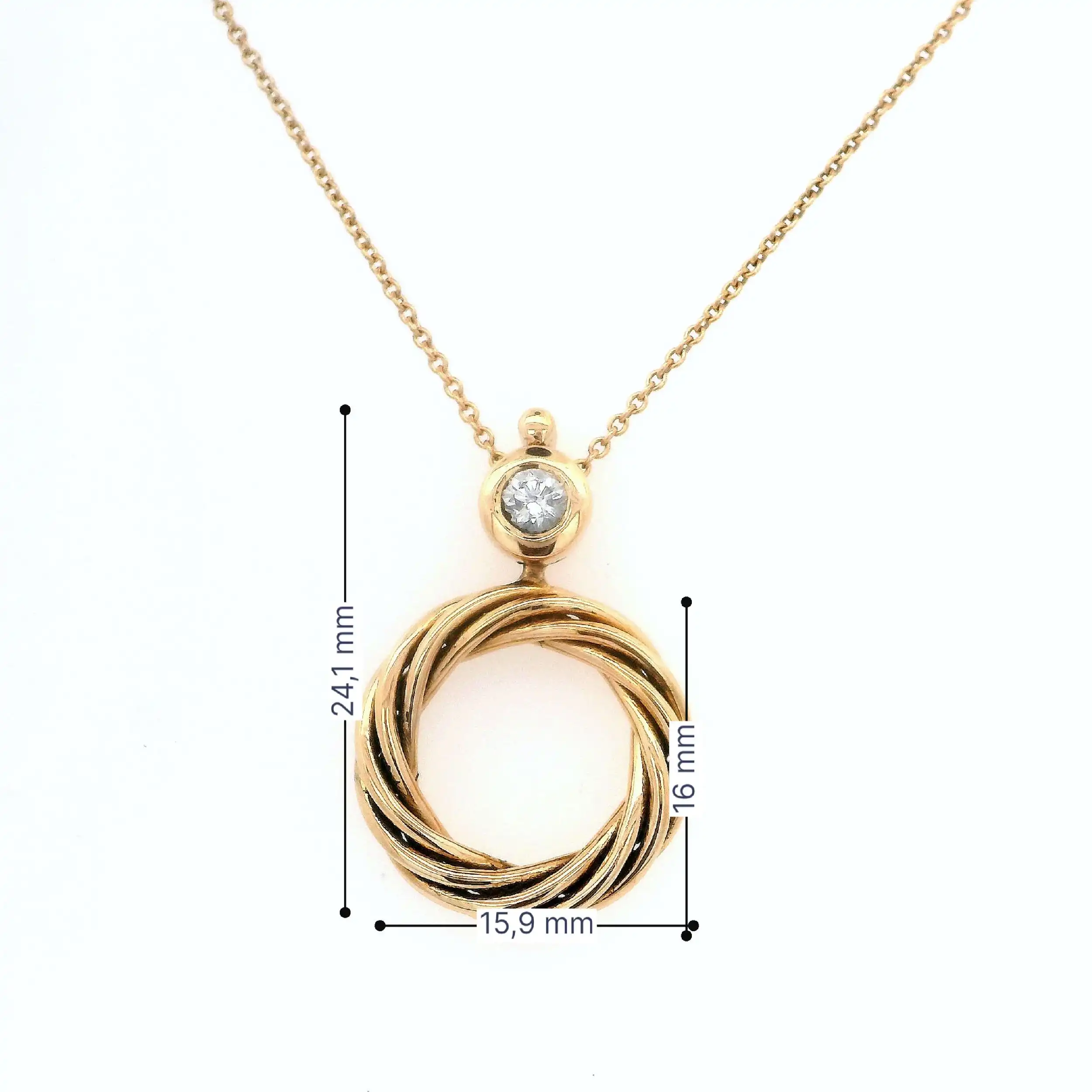 Kette mit Anhänger Wempe by Kim Helioro mit Brillant Solitär