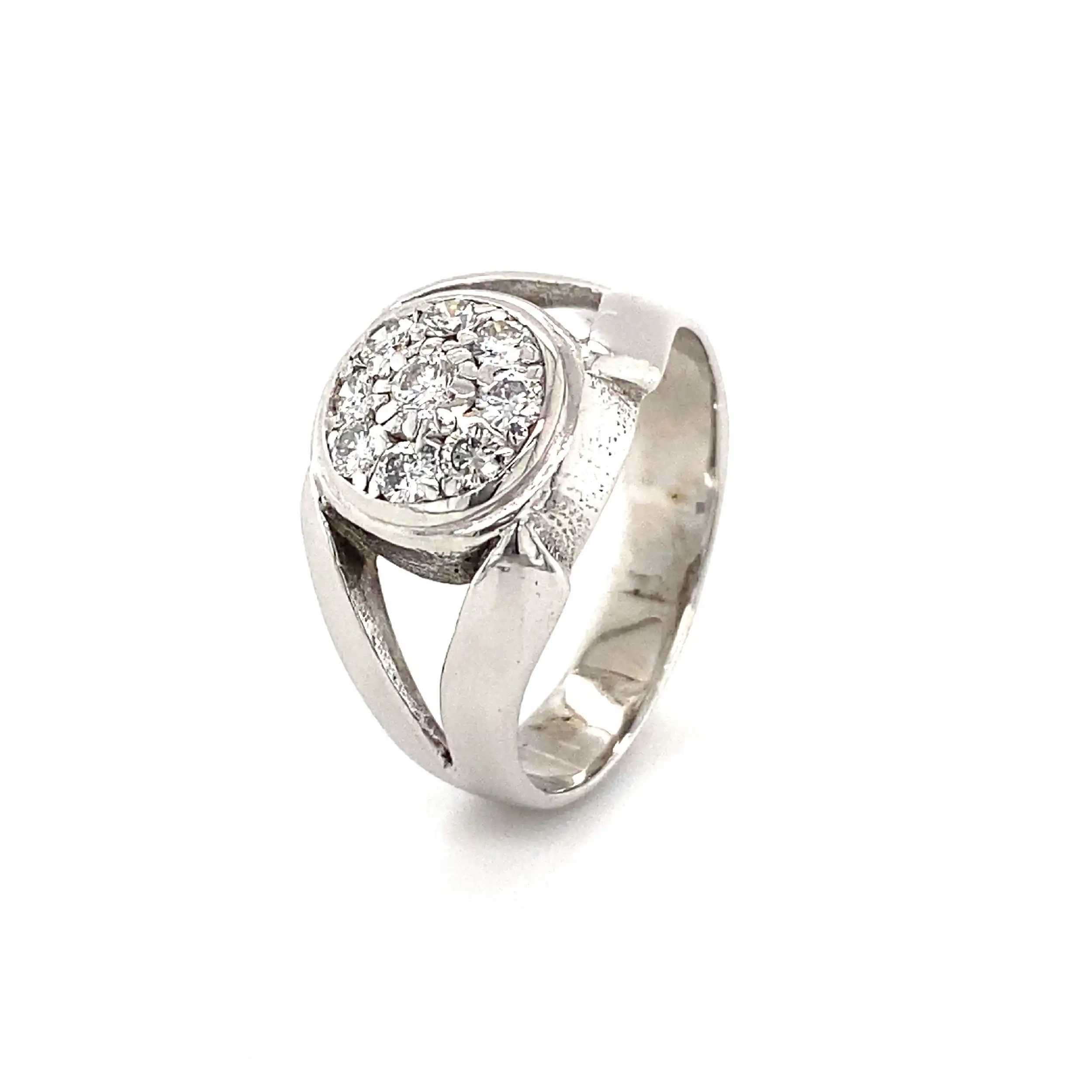 Ring Weißgold mit Brillanten Ring Weißgold mit Brillanten