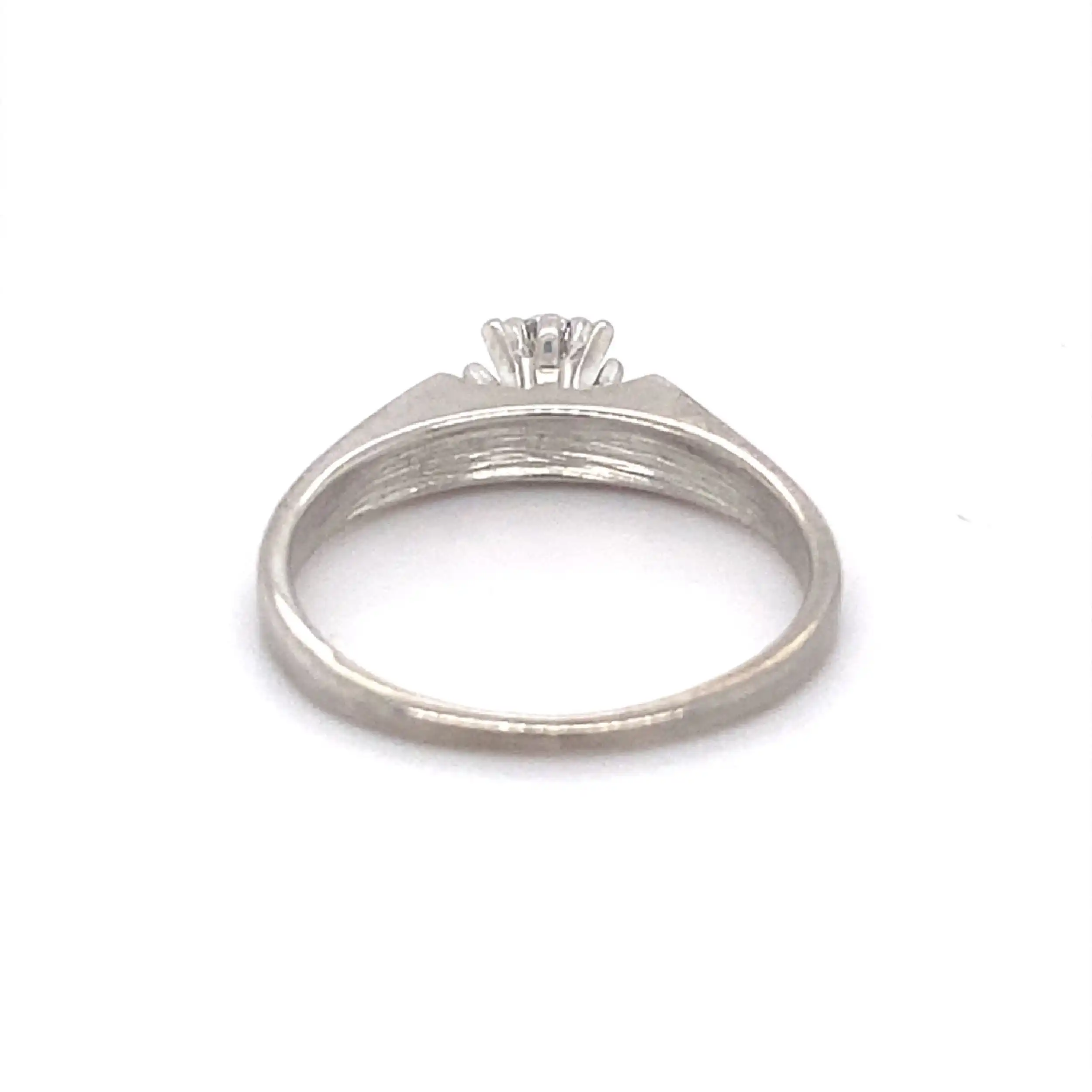 Ring Weißgold mit Brillant Ring Weißgold mit Brillant