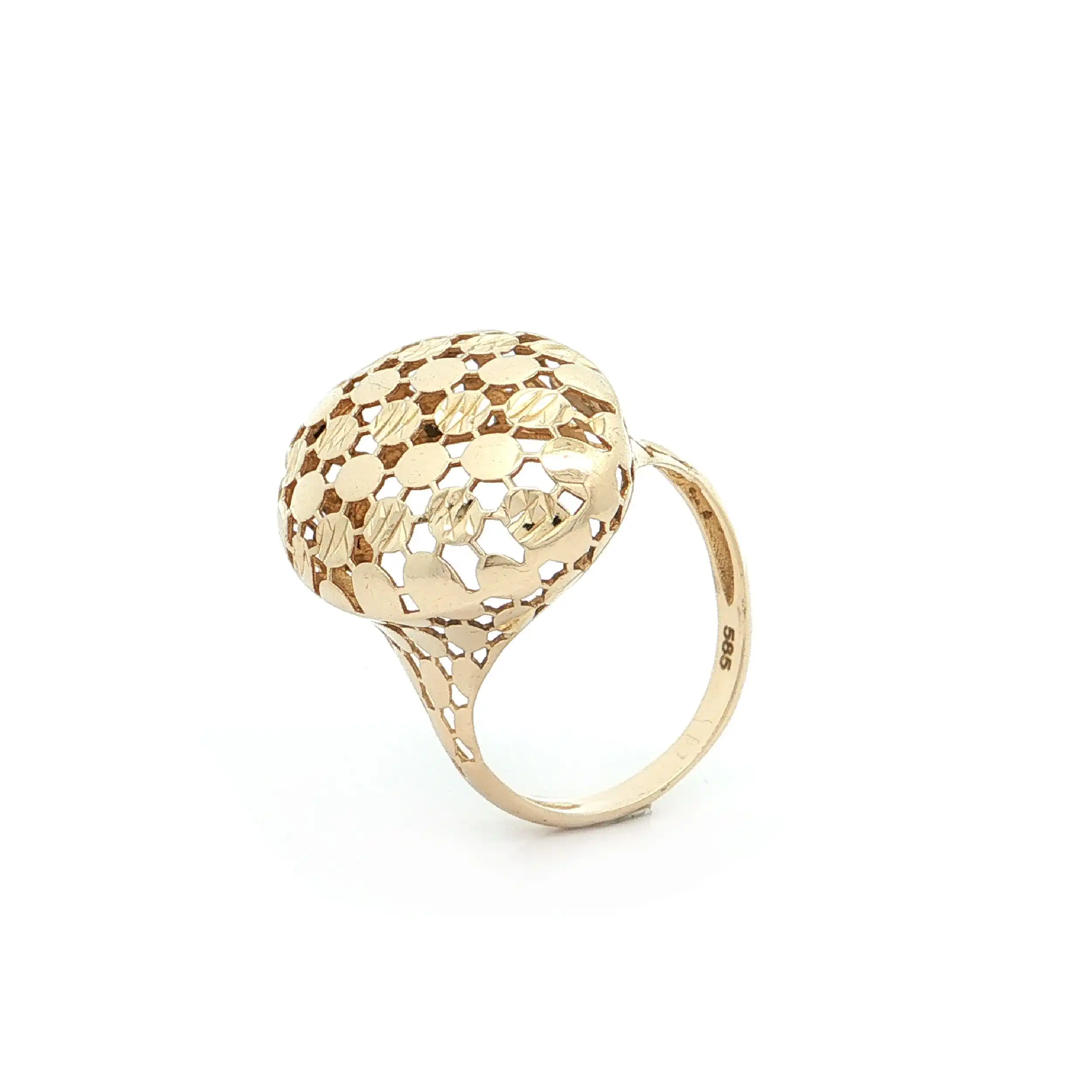 Ring Gelbgold mit Muster