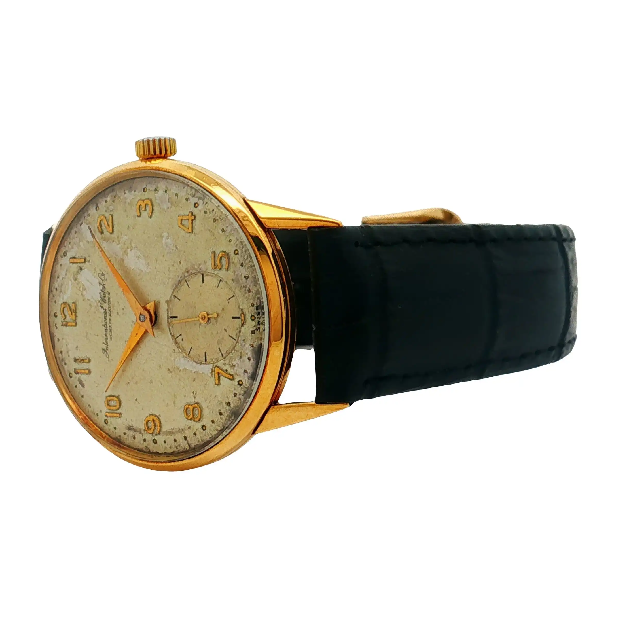 Herrenuhr IWC 18K Gold ca  1951 Kal. 88