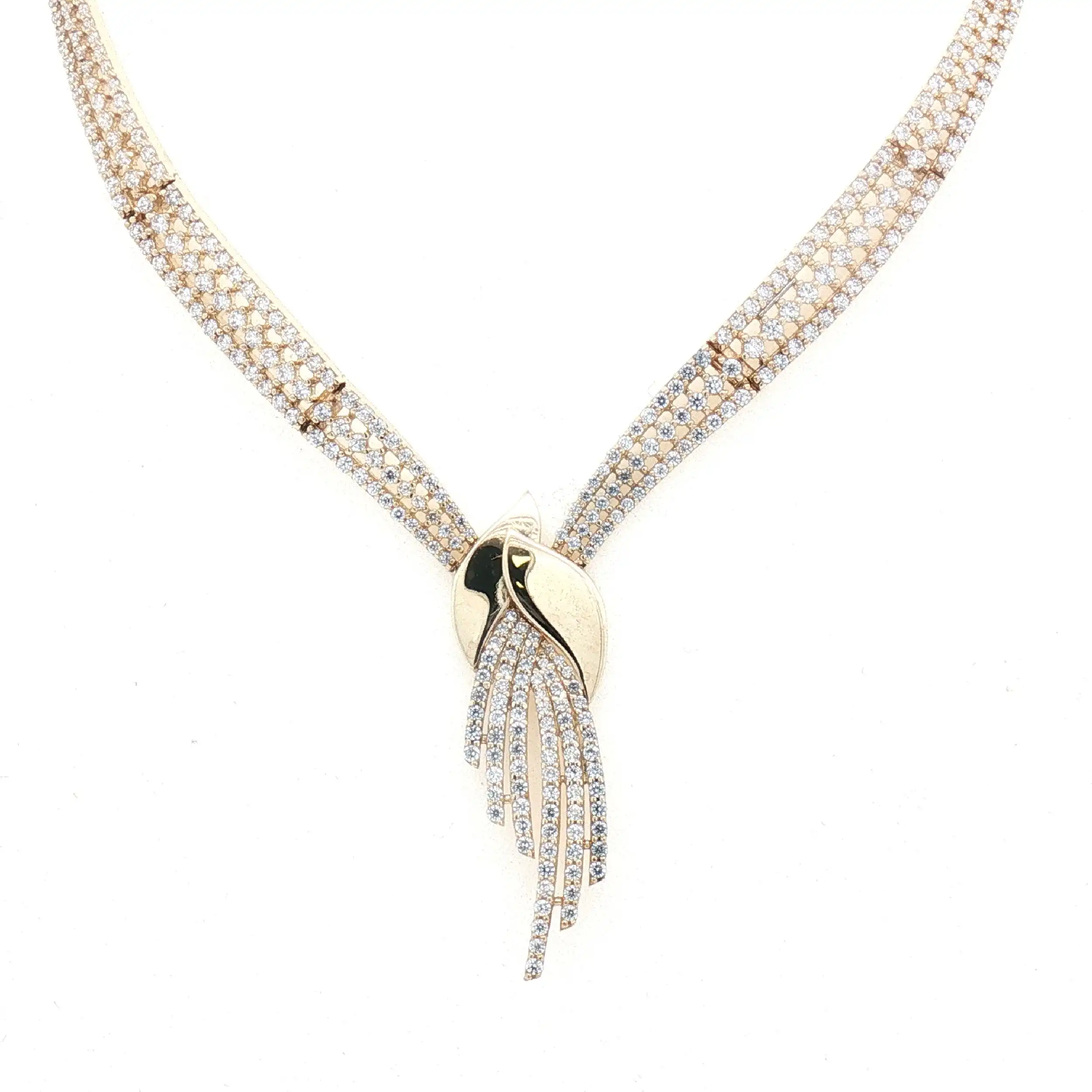 Collier Gelbgold Zirkonia Collier Gelbgold Zirkonia