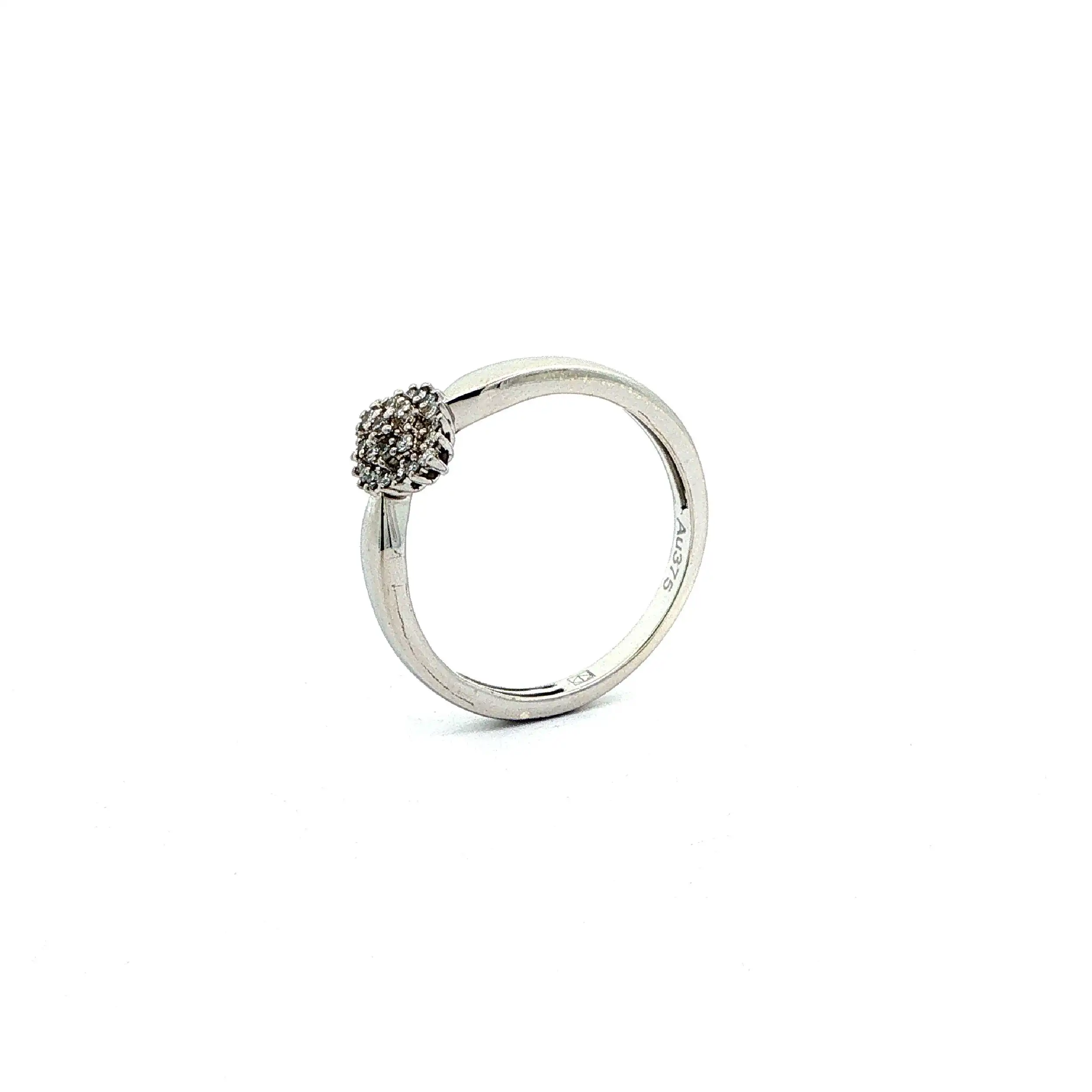 Ring Weißgold mit Brillanten, mit HSE Zertifikat