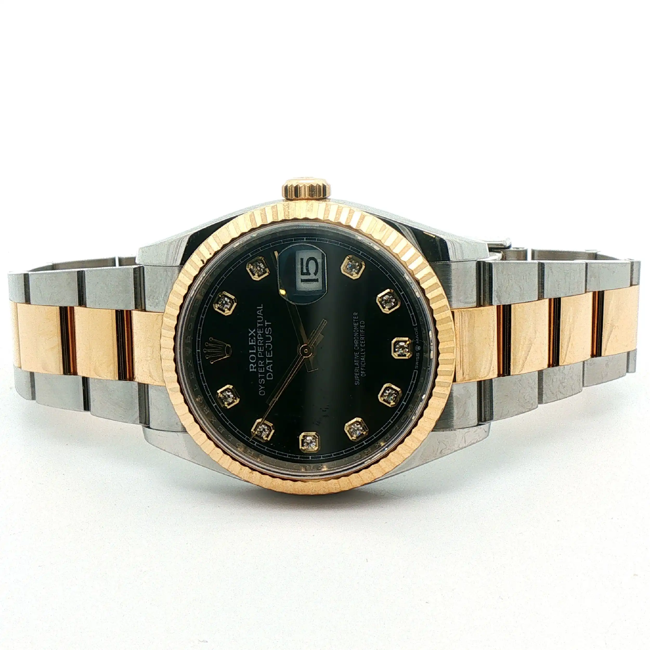 Damenuhr Rolex Datejust Bicolor mit Diamant Ziffernblatt Damenuhr Rolex Datejust Bicolor mit Diamant Ziffernblatt