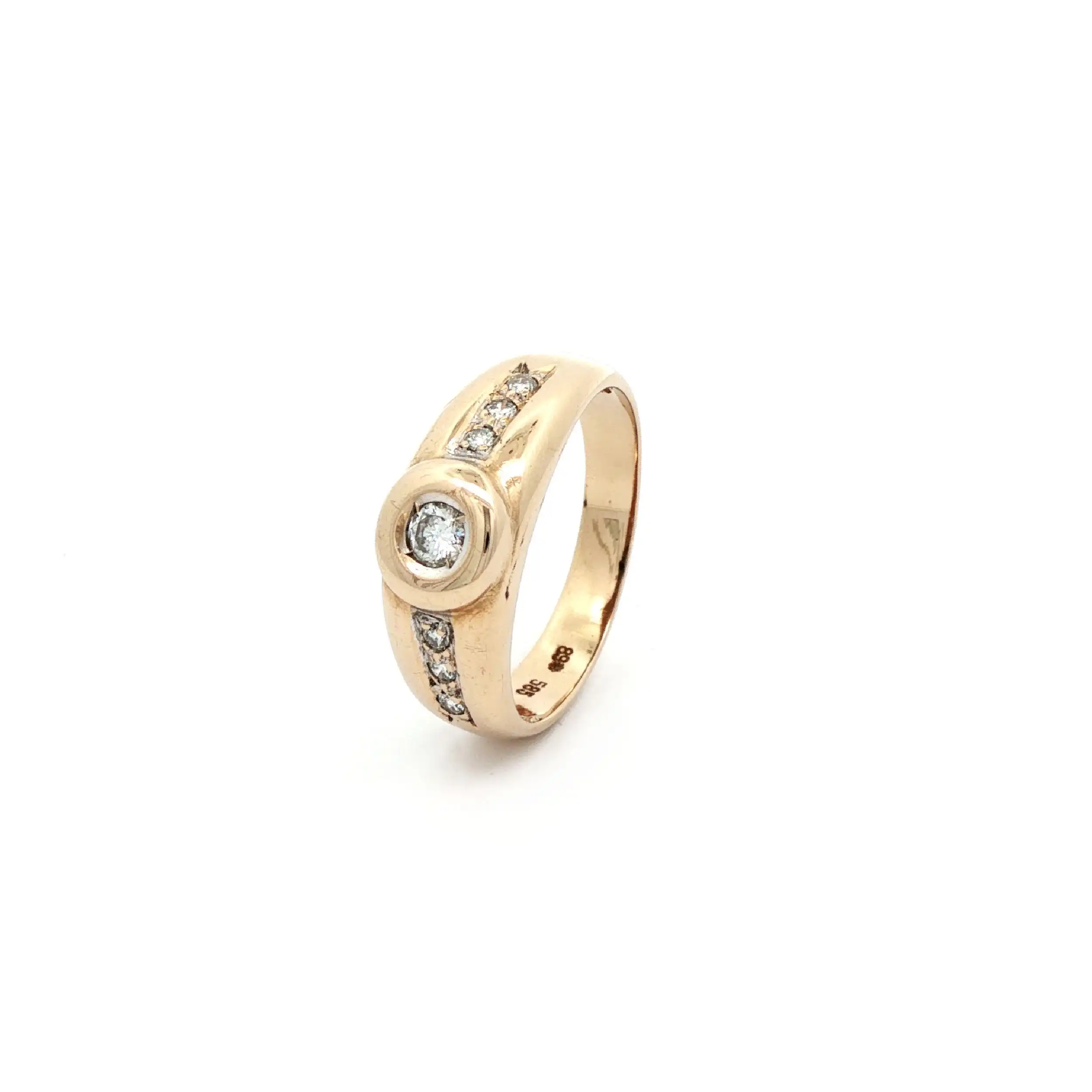 Ring Gelbgold mit Brillanten