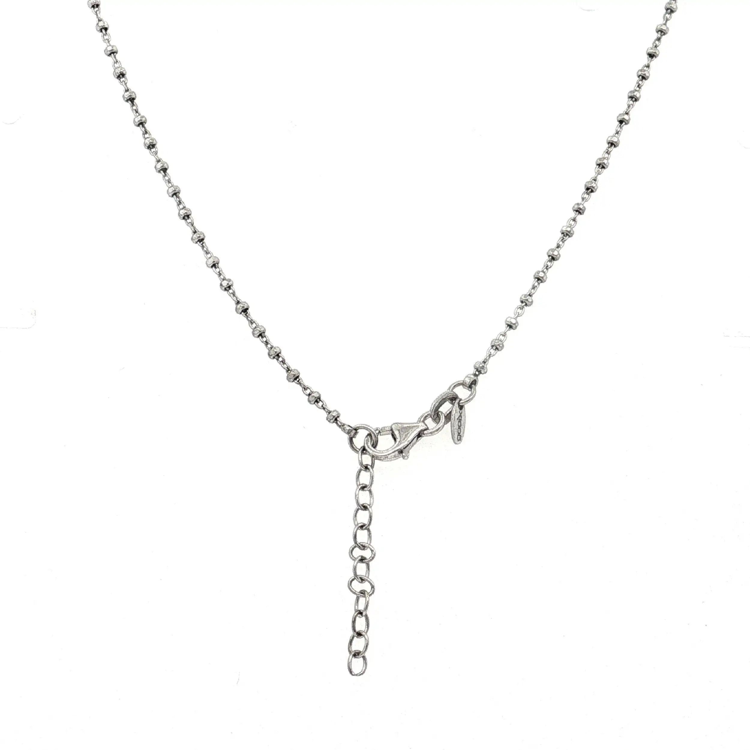 Collier Silber mit Kleeblättern und Hufeisen