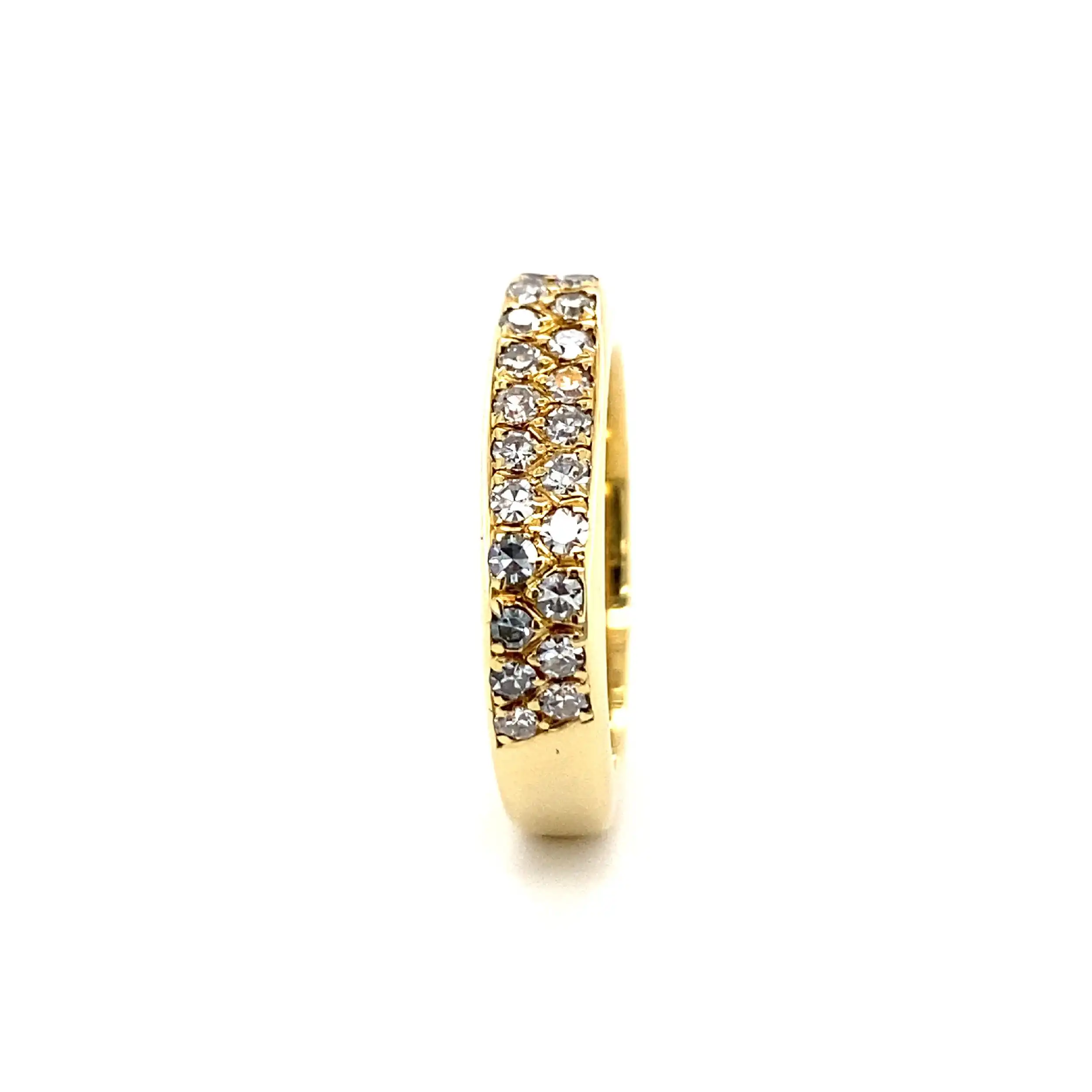 Ring Gelbgold mit Diamanten, graviert mit 0,50ct. Ring Gelbgold mit Diamanten, graviert mit 0,50ct.