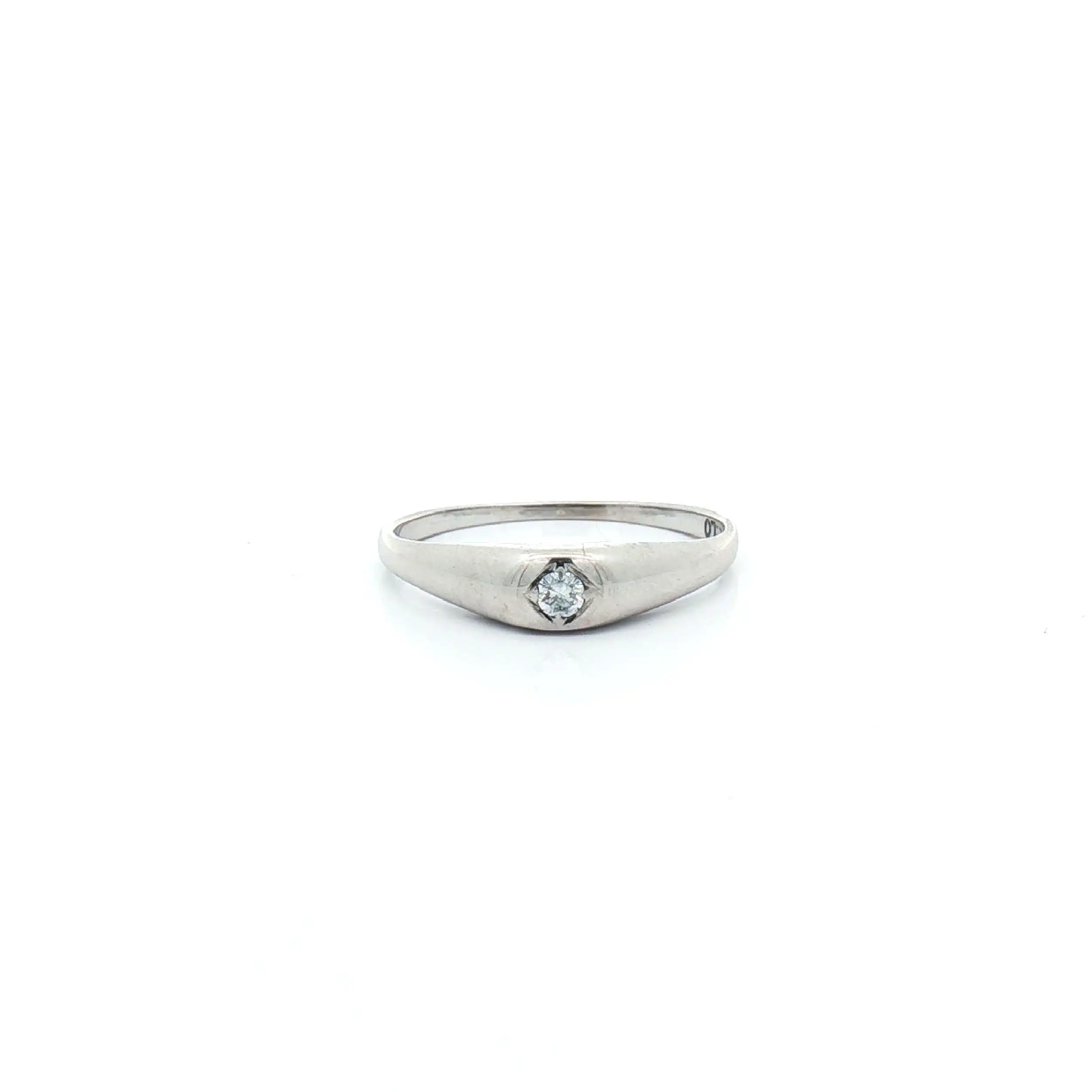 Ring Weißgold mit Brillant Ring Weißgold mit Brillant