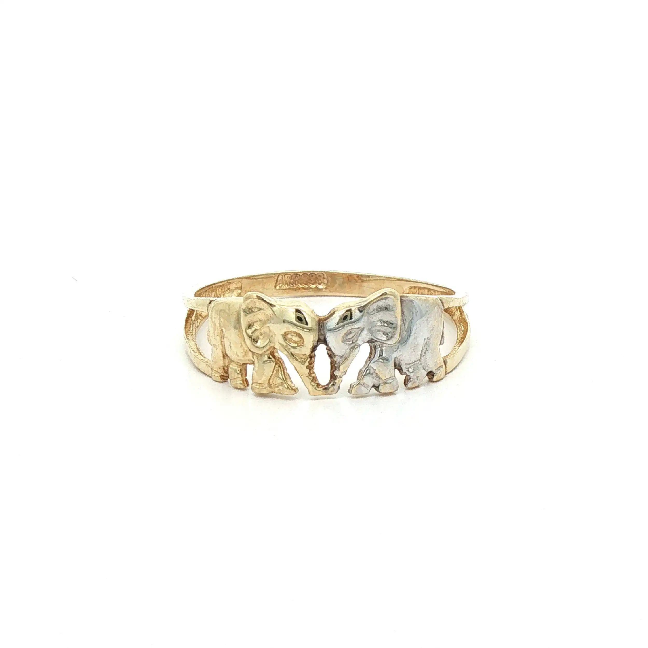 Ring Bicolor mit Elefanten