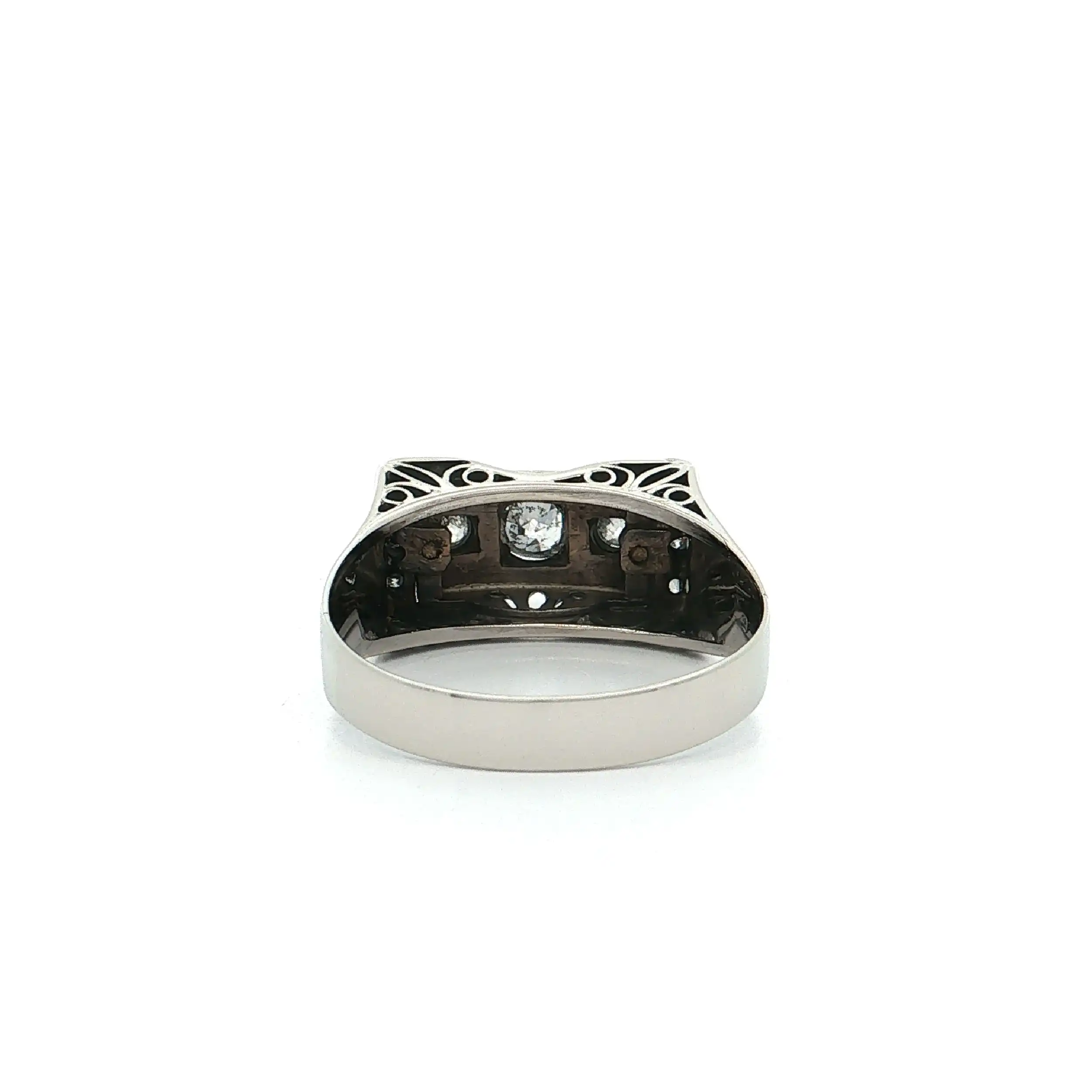Ring Weißgold mit Diamanten