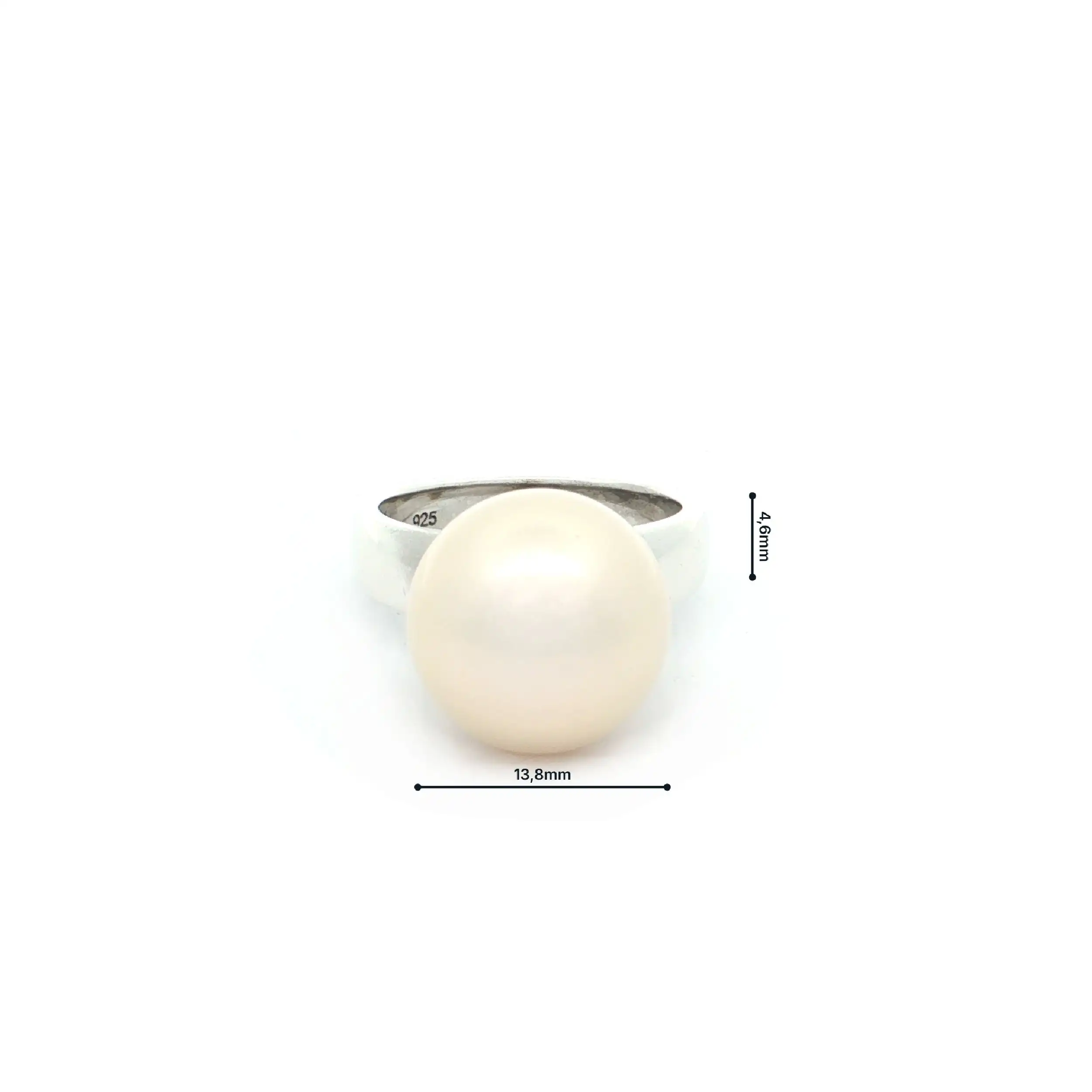 Ring Silber mit Perle
