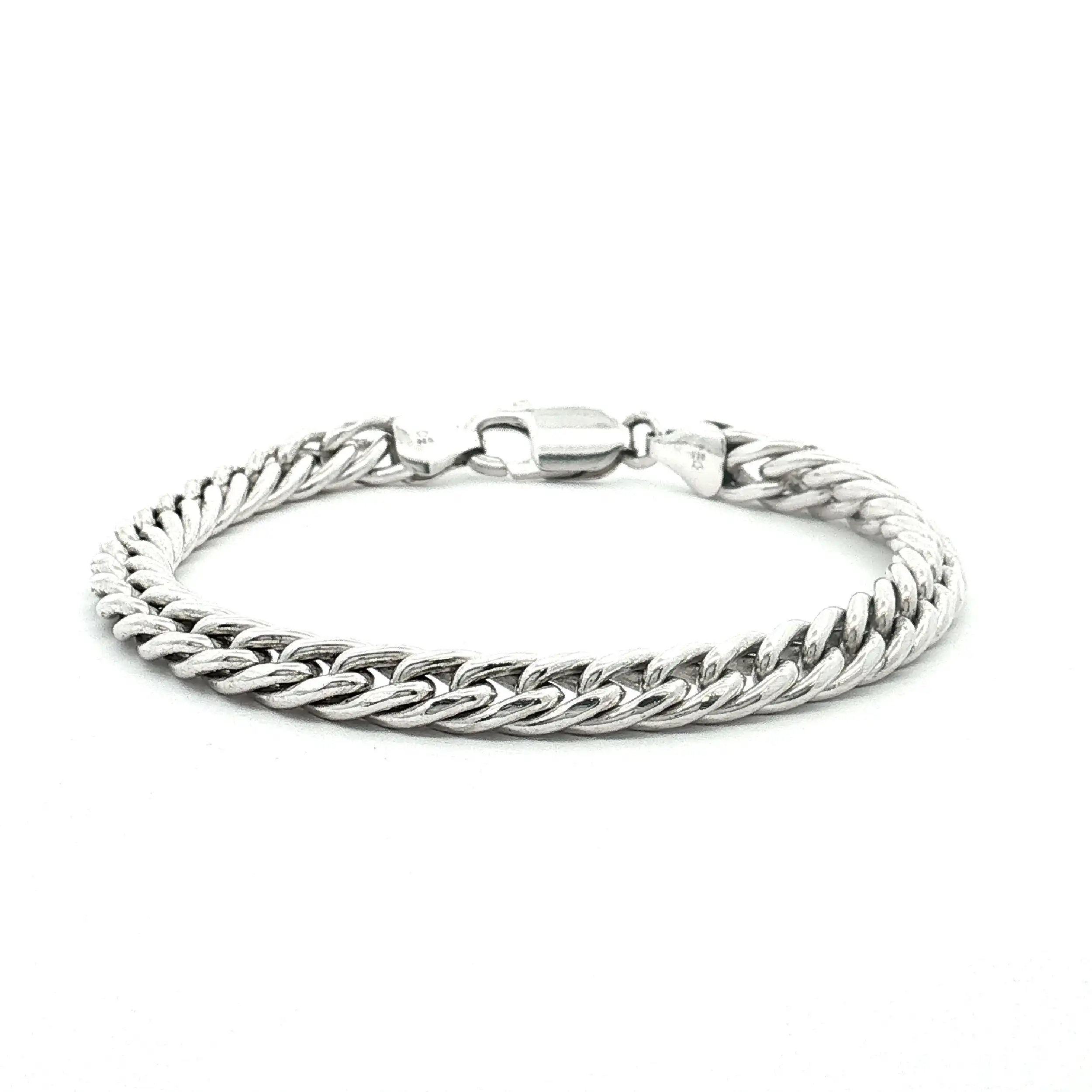 Panzerarmband Silber