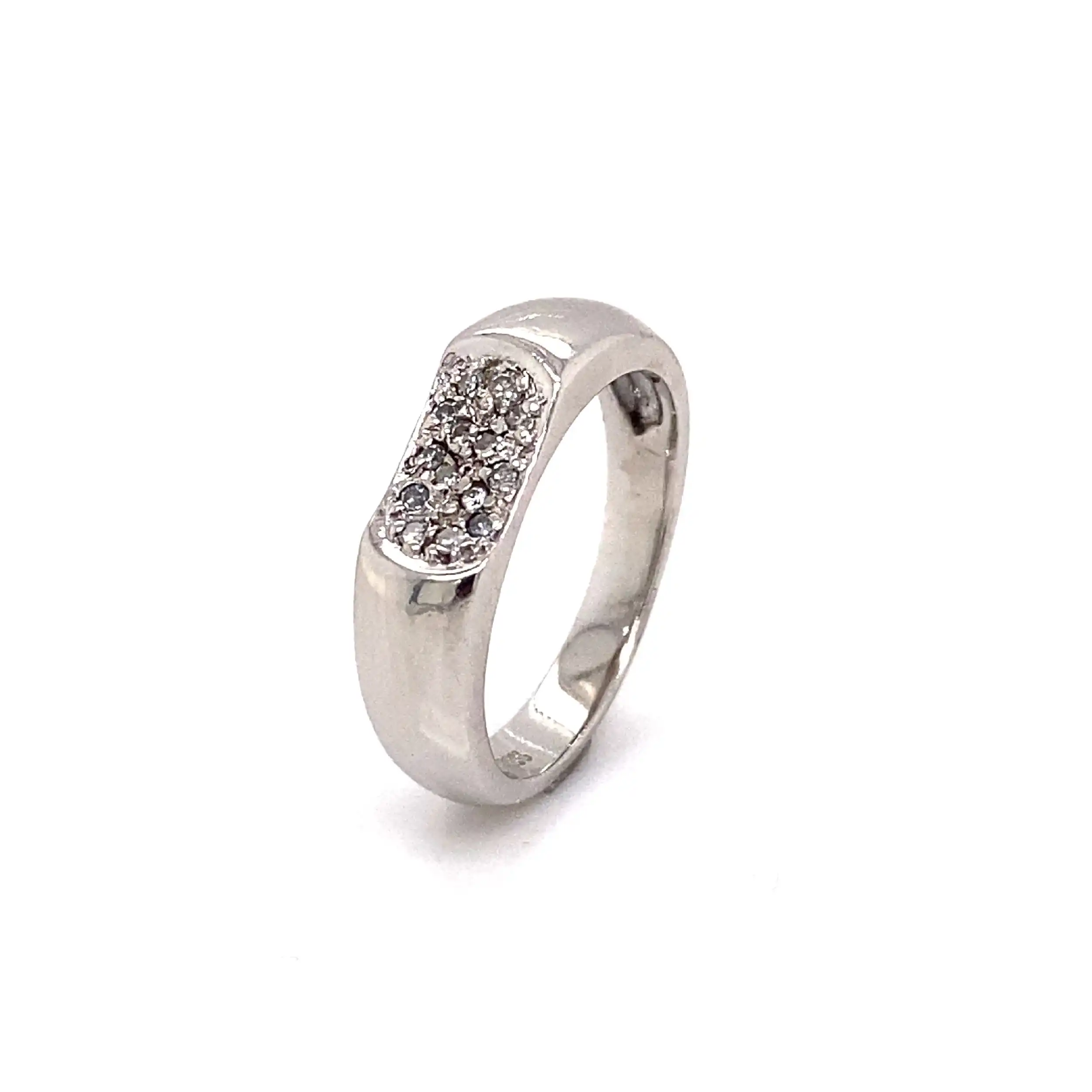 Ring Weißgold mit Diamanten Ring Weißgold mit Diamanten