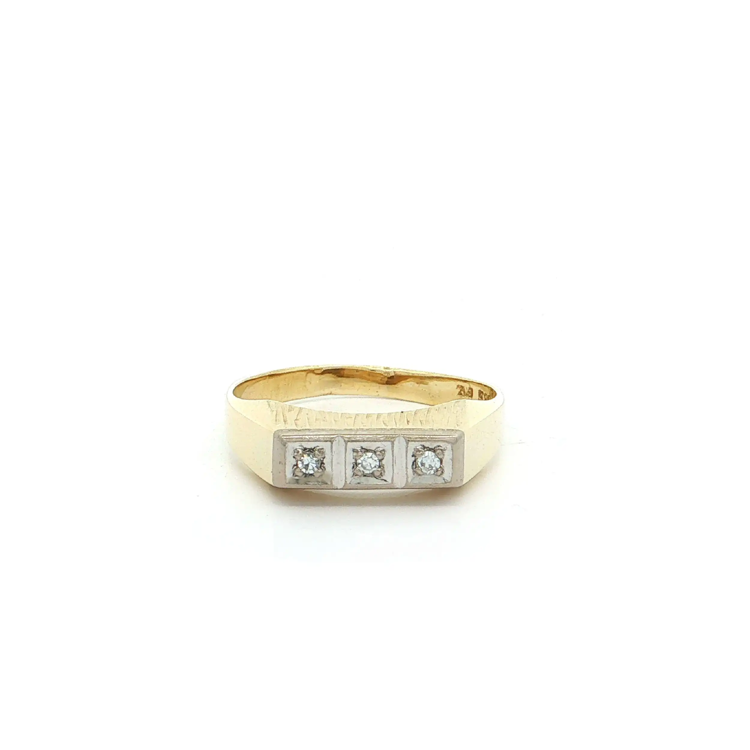Ring Bicolor mit Diamanten