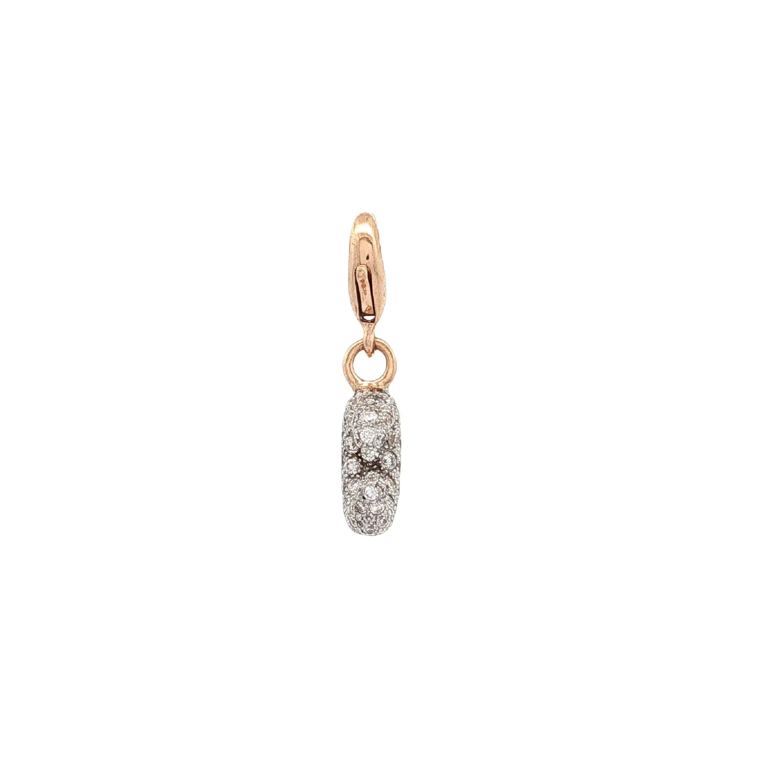 Charm Bicolor Al Coro mit Brillanten Charm Bicolor Al Coro mit Brillanten