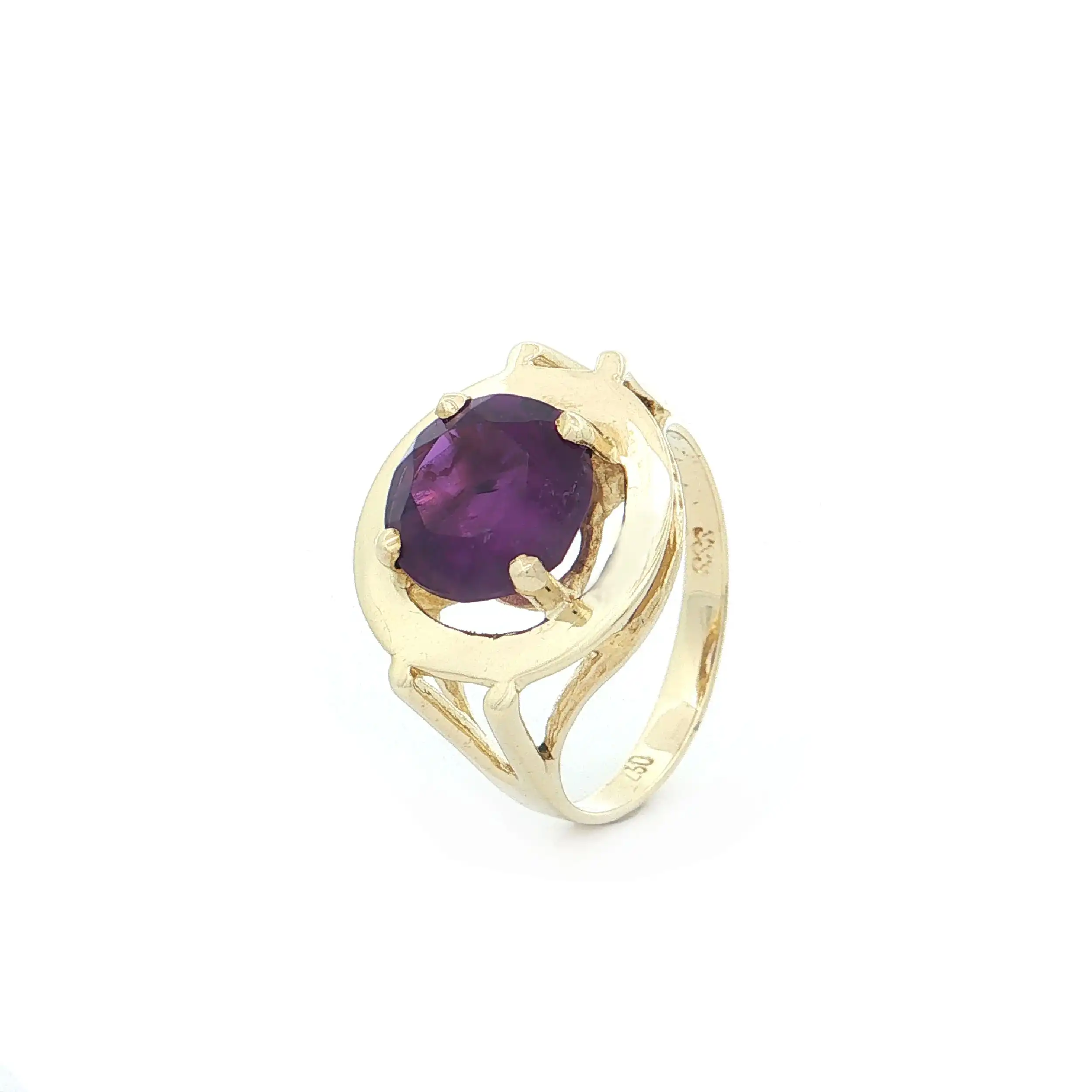 Ring Gelbgold mit Amethyst