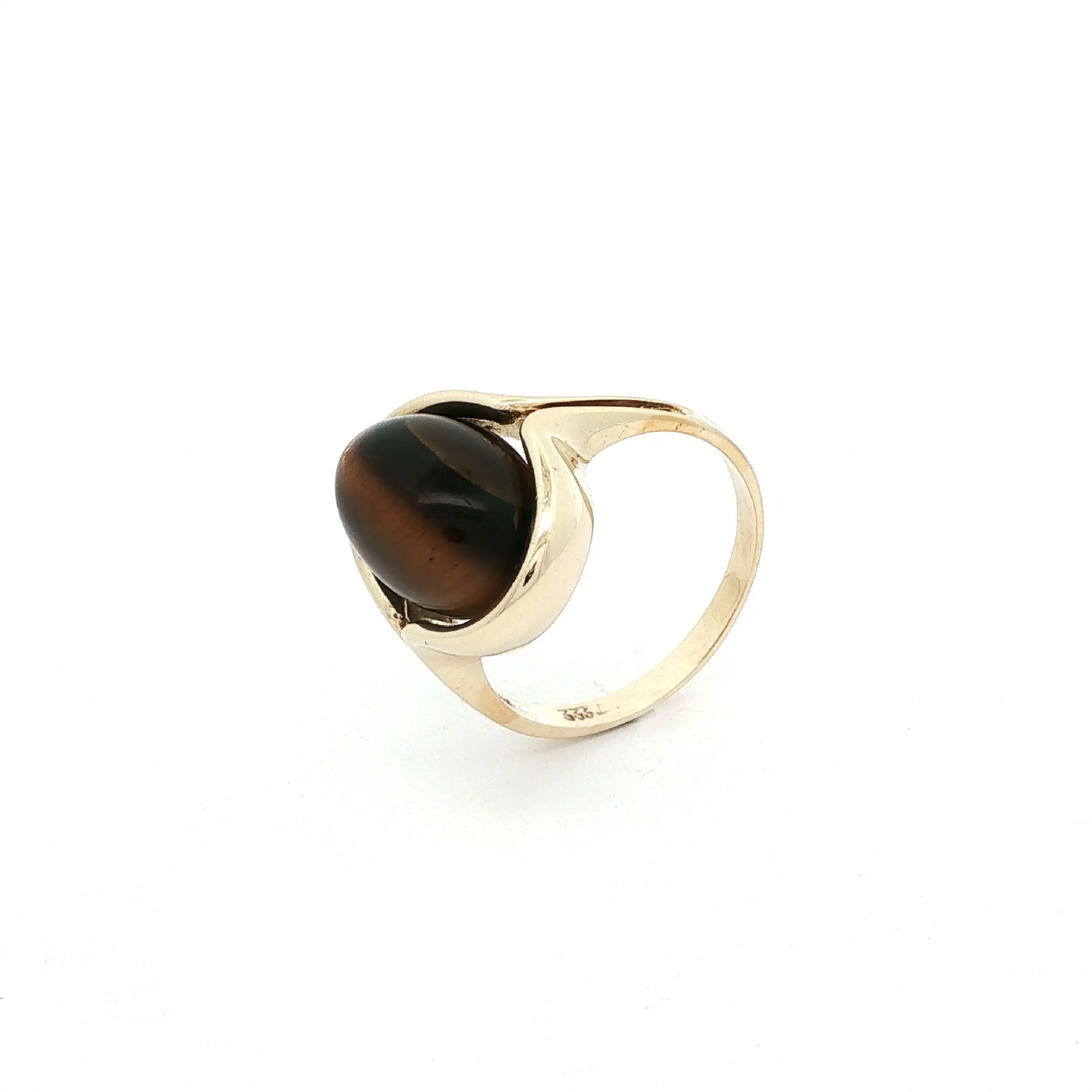 Ring Gelbgold mit Tigerauge