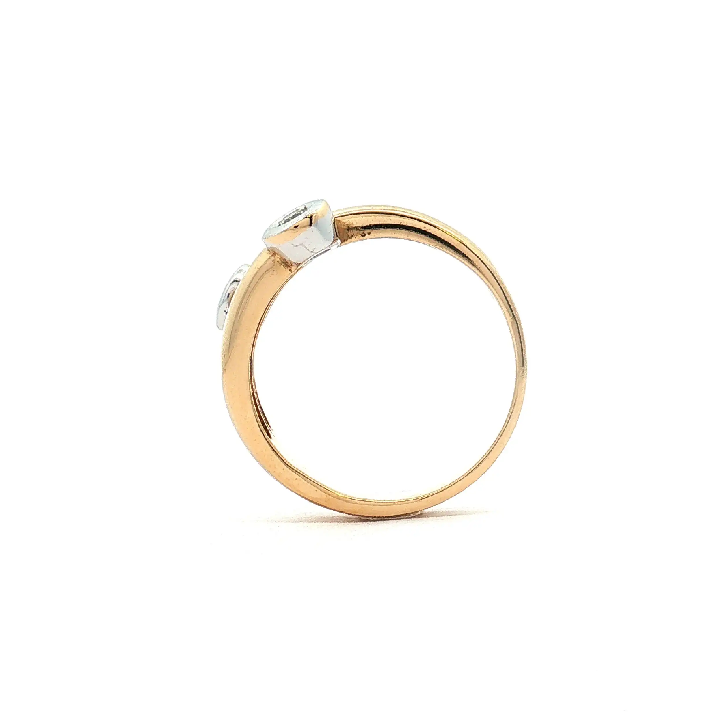 Ring Bicolor mit Brillanten