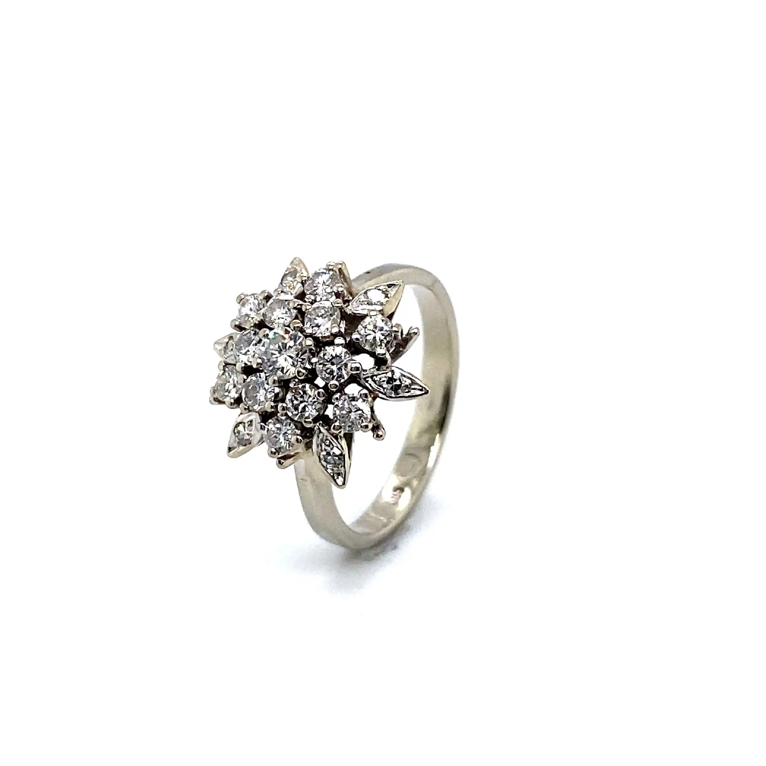 Ring Weißgold mit Brillanten und Diamanten Ring Weißgold mit Brillanten und Diamanten