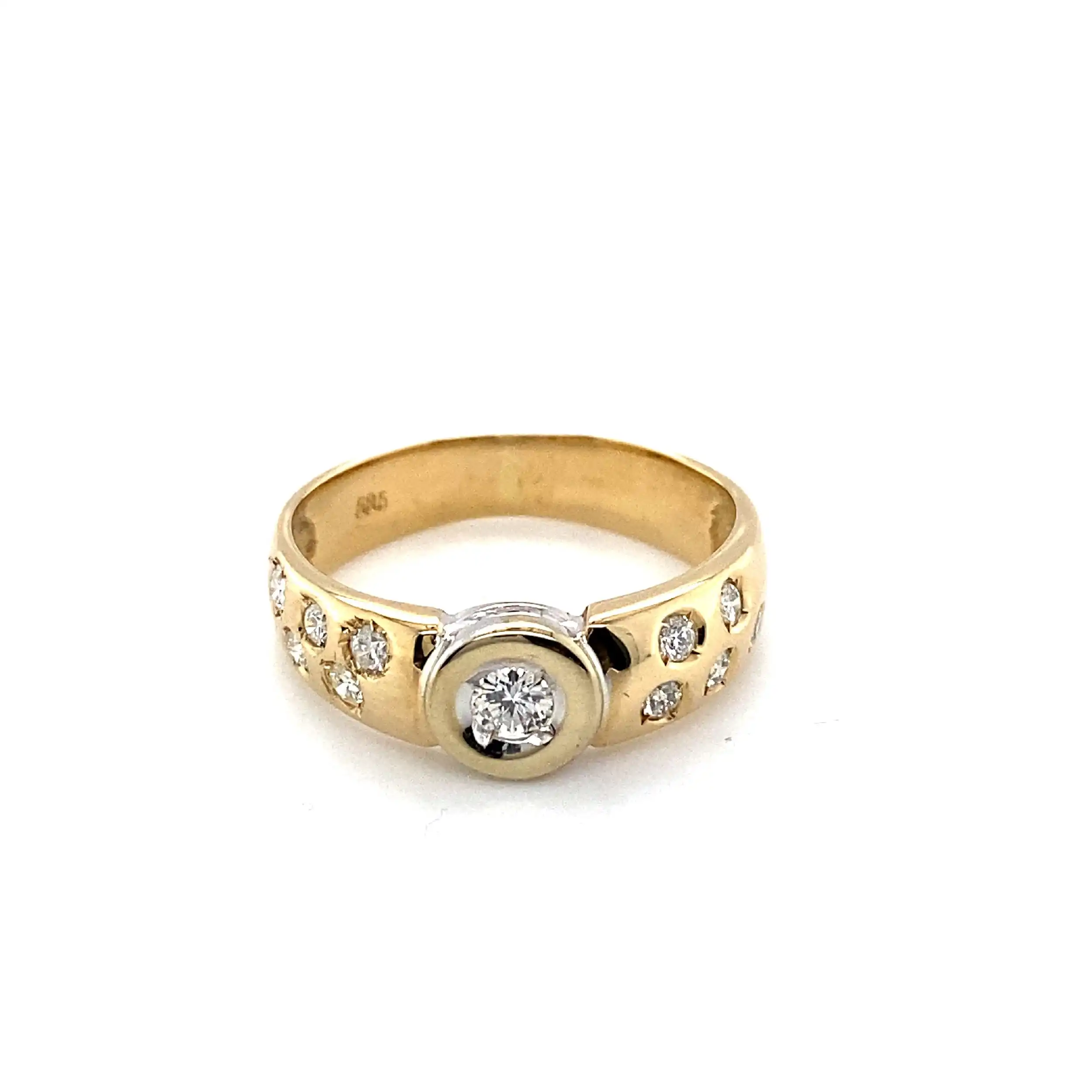 Ring Bicolor mit Brillanten Ring Bicolor mit Brillanten